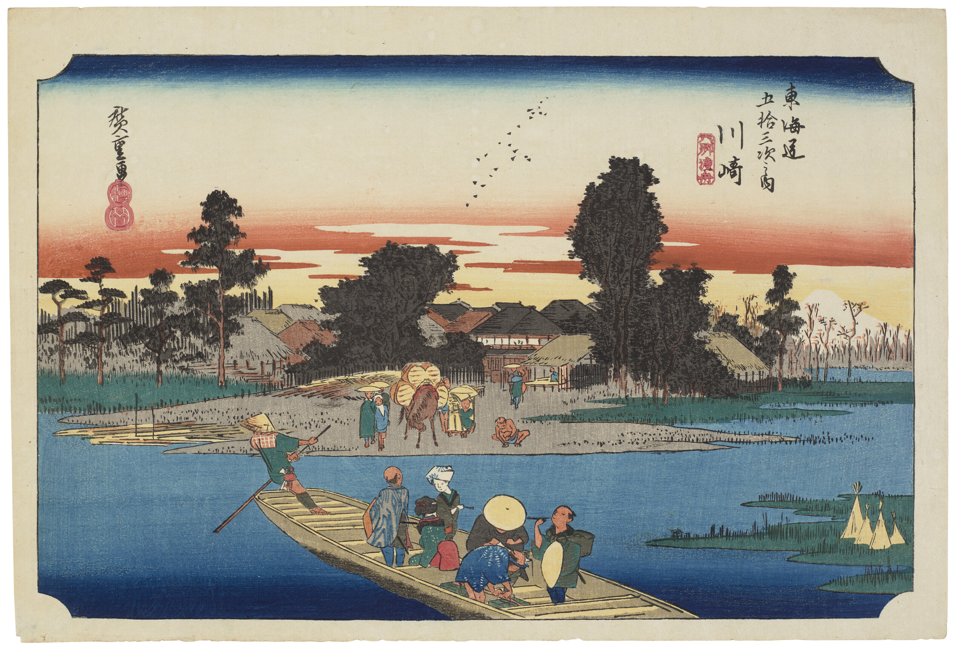 オンラインショップ HIROSHIGE UTAGAWA (1797-1858), (Eight uchi no hakkei Omi ドキュメンタリー