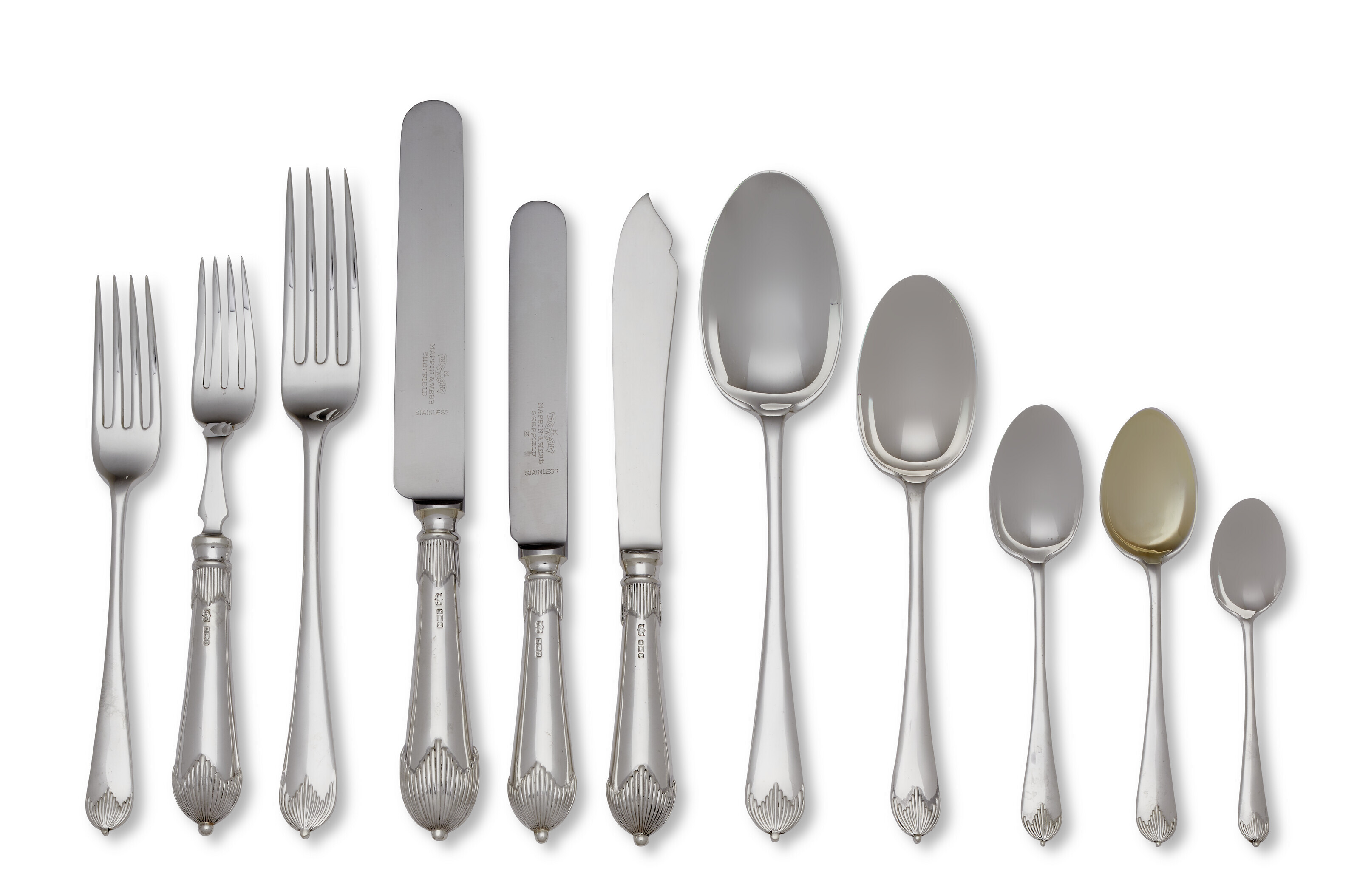 Superb Quality Mappin & Webb English Sterling 5 Piece Small