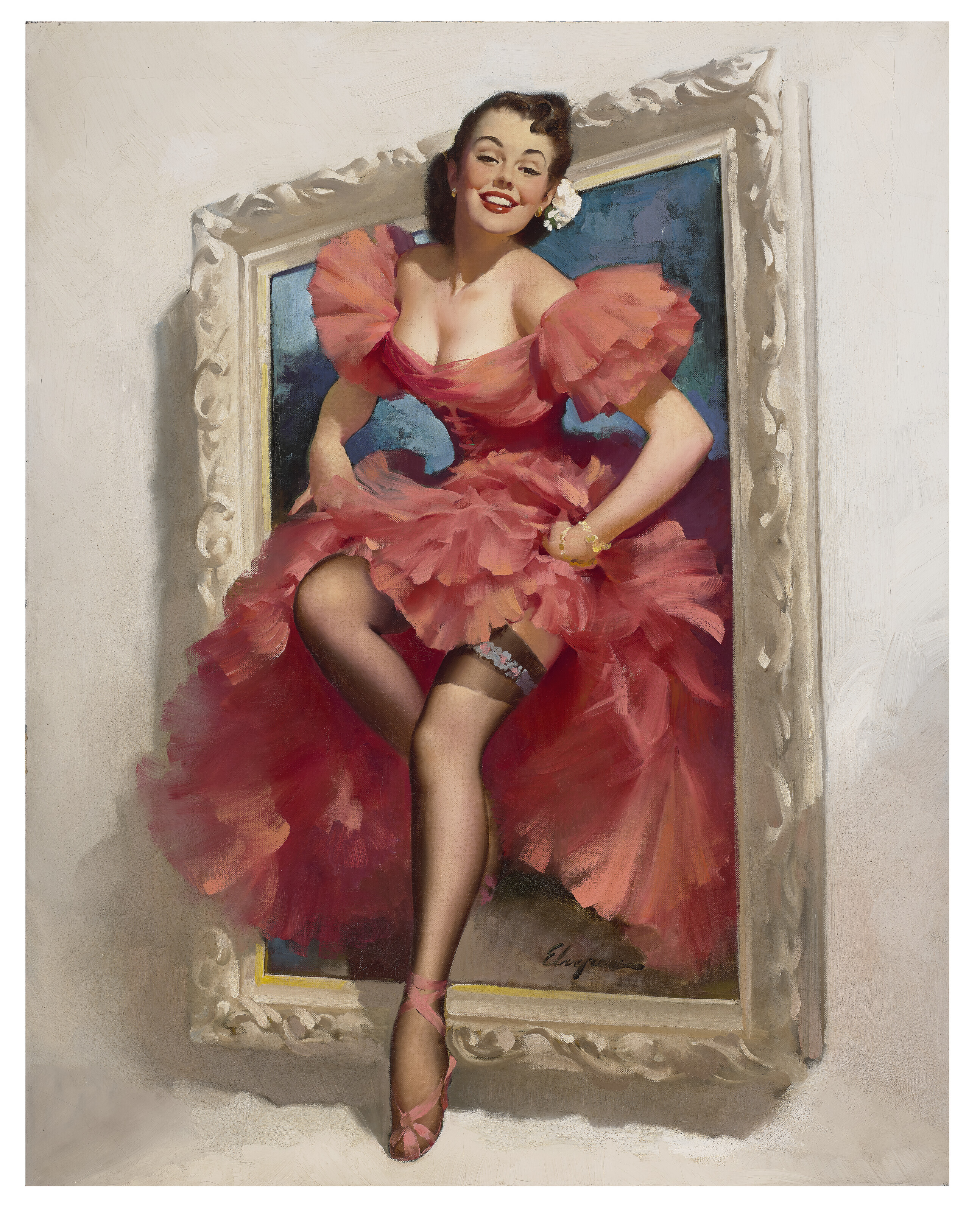GIL ELVGREN (AMERICAN, 1914–1980), Stepping out | Christie's
