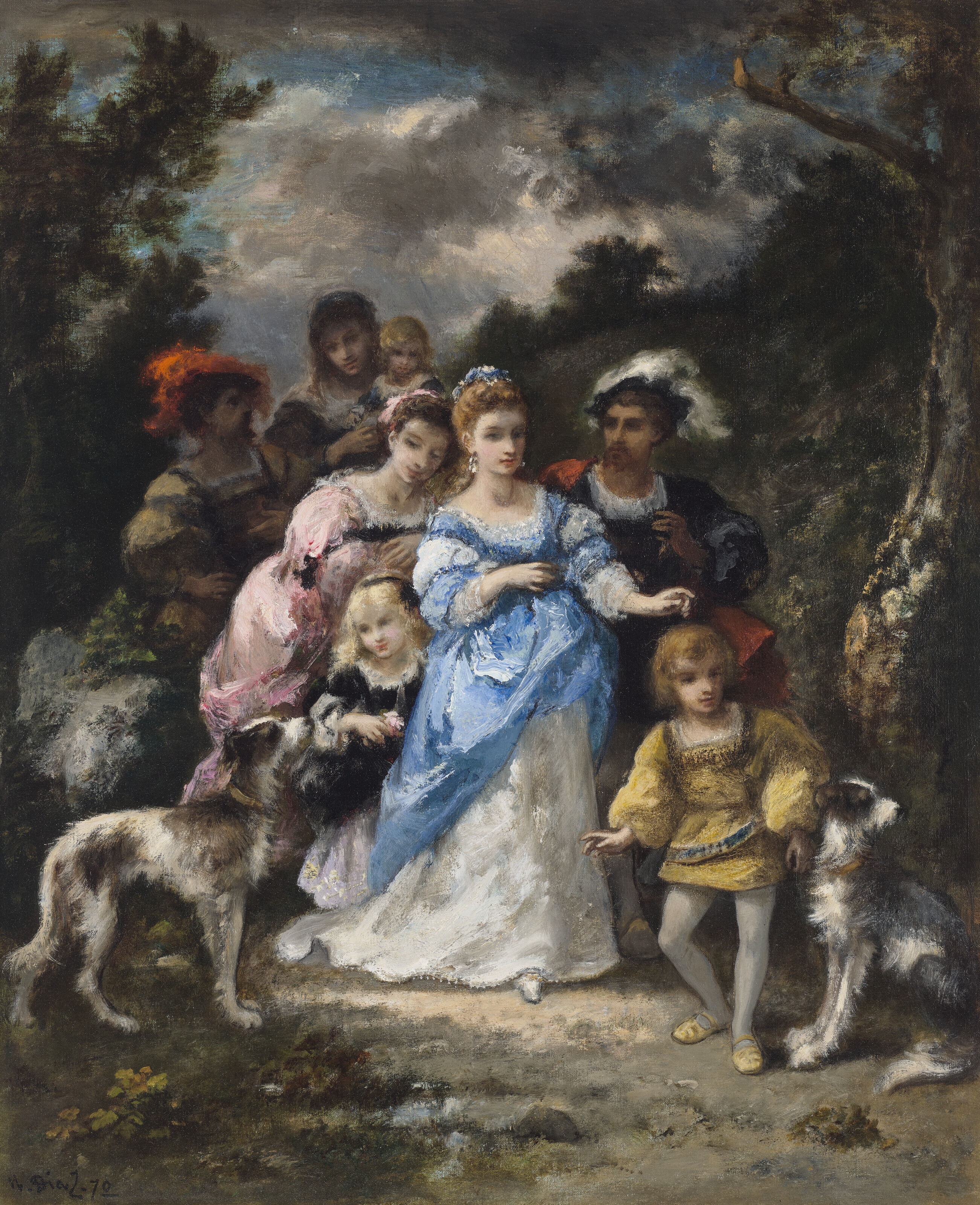 Catalog image of Promenade à la robe bleue