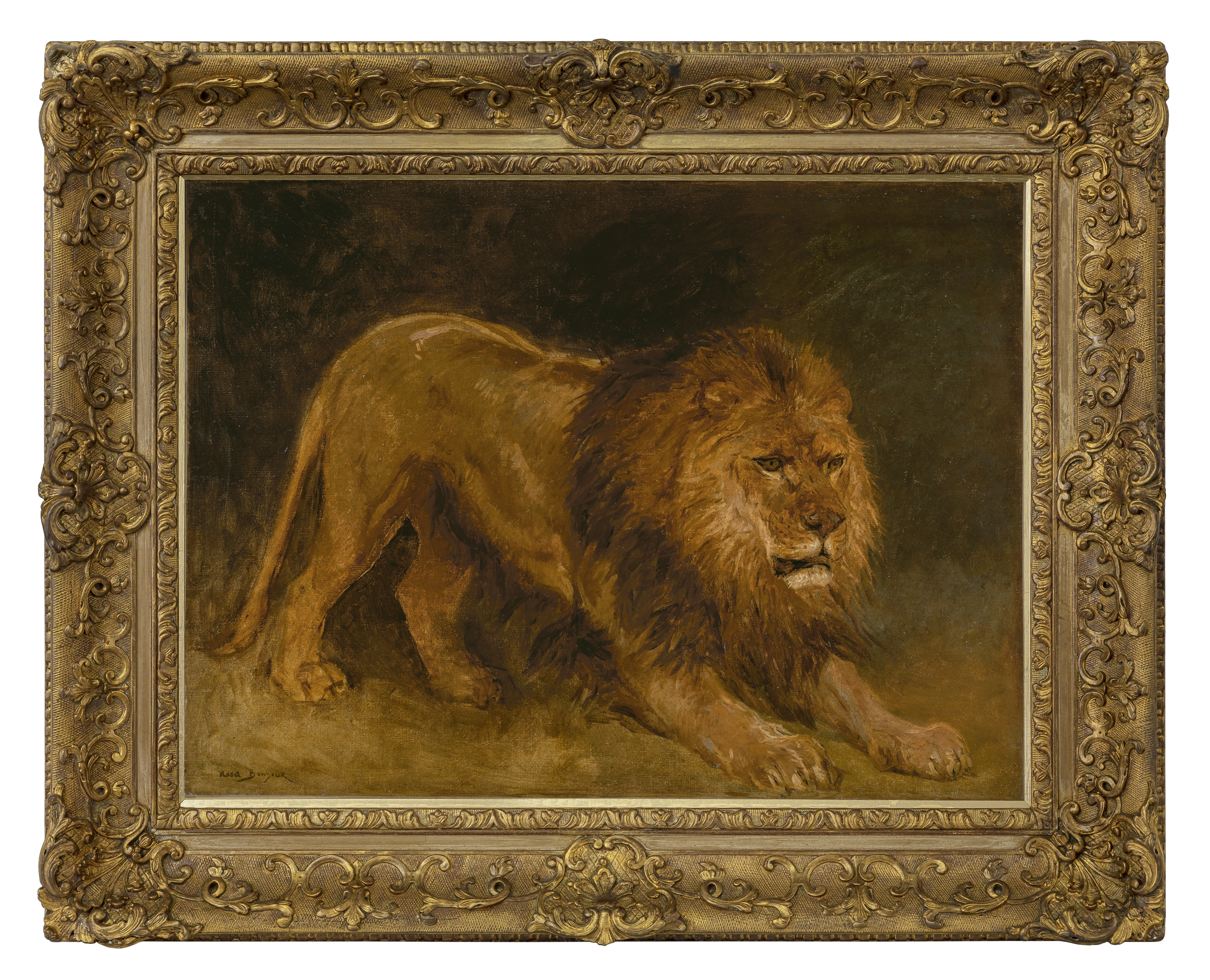ROSA BONHEUR (FRENCH, 1822-1899), Lion guettant une proie | Christie's
