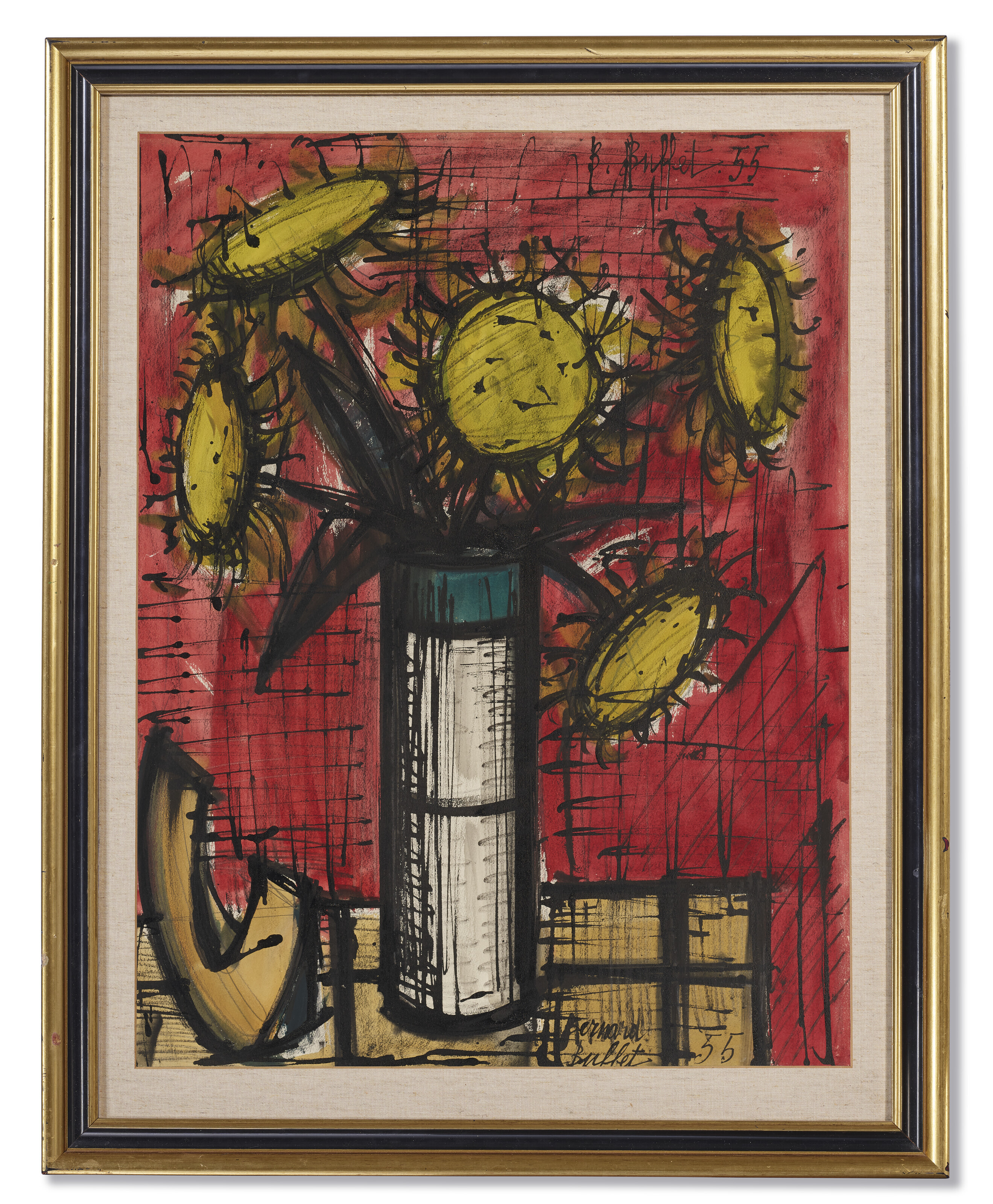 BERNARD BUFFET (1928-1999), Tournesols et melon | Christie's