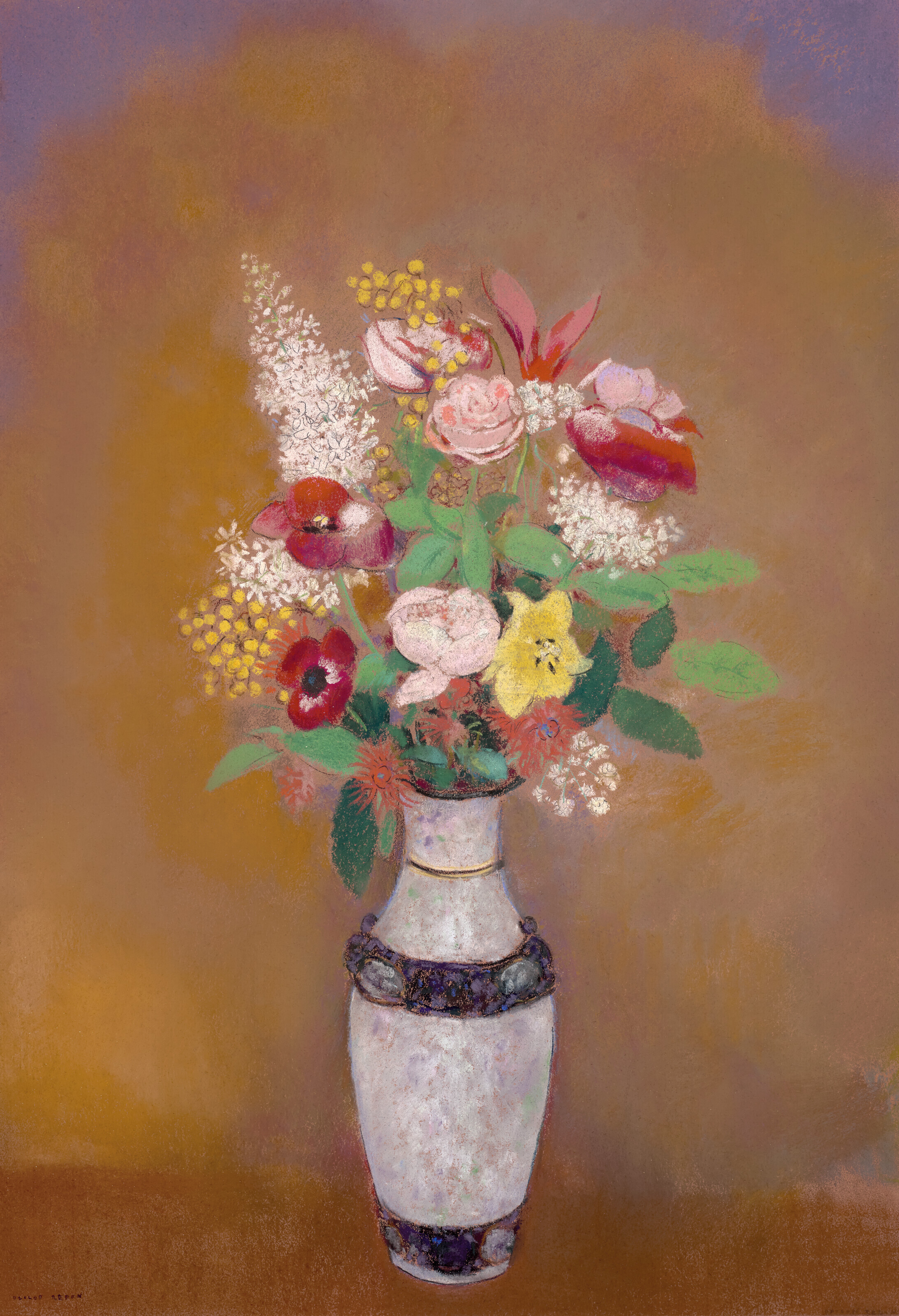 ODILON REDON (1840-1916), Vase de fleurs | Christie's