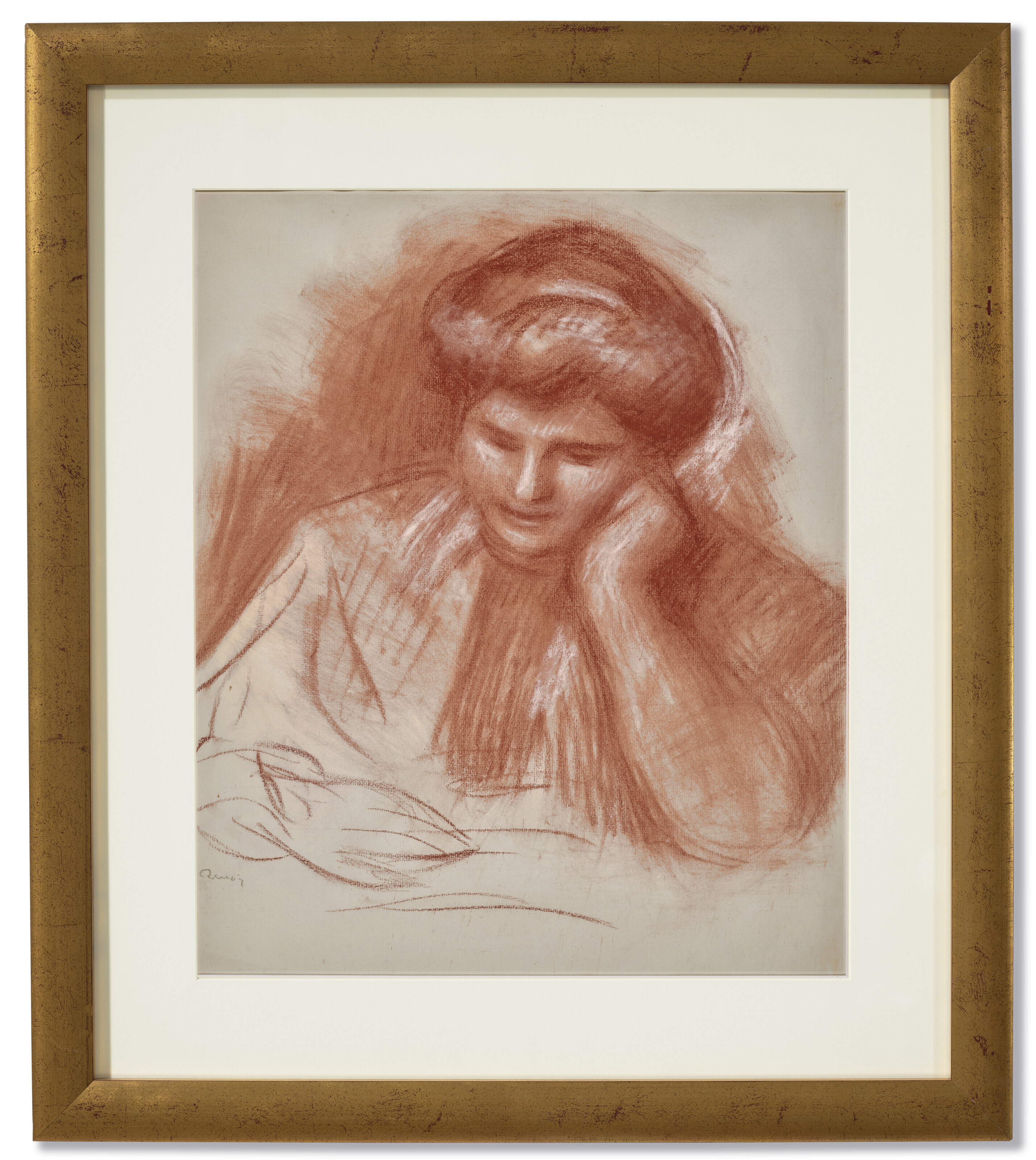 PIERRE-AUGUSTE RENOIR (1841-1919), Gabrielle lisant (recto
