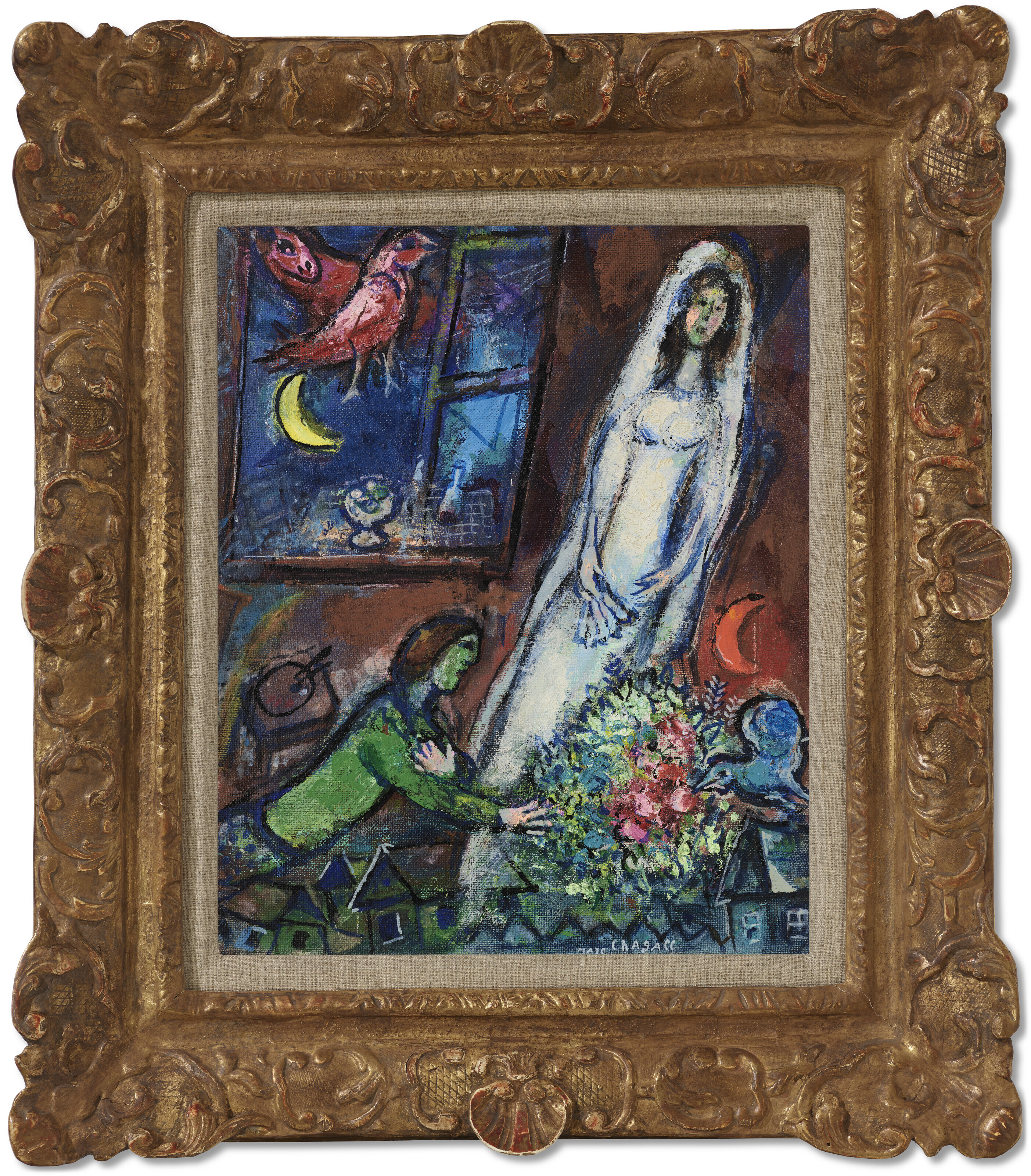 Marc Chagall、La Mariee de Notre-Dame Marc Chagall | La mariée de Notre-Dame (1968 - 1972) | MutualArt