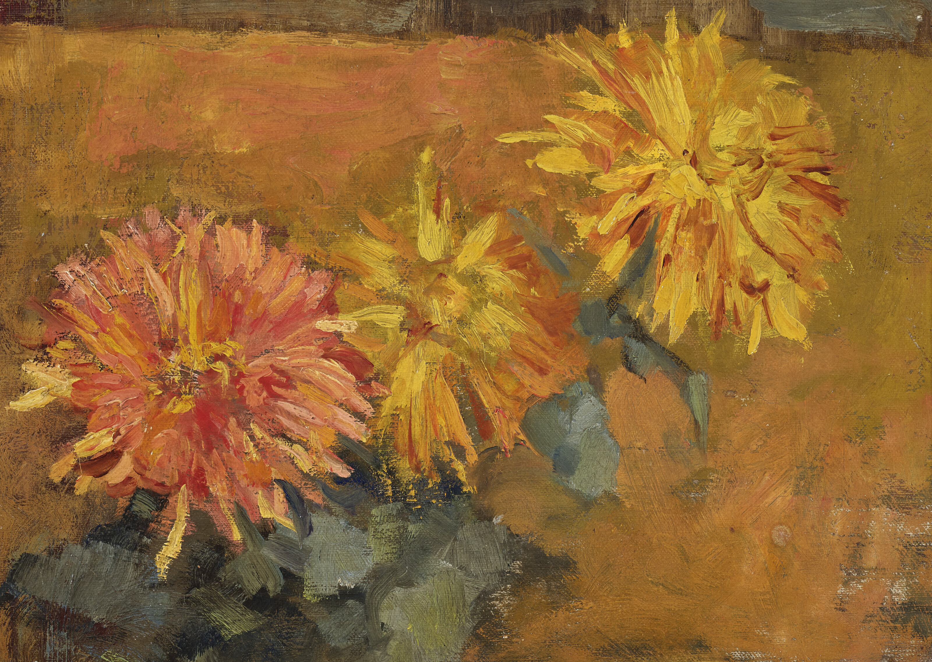 Drie Chrysanten