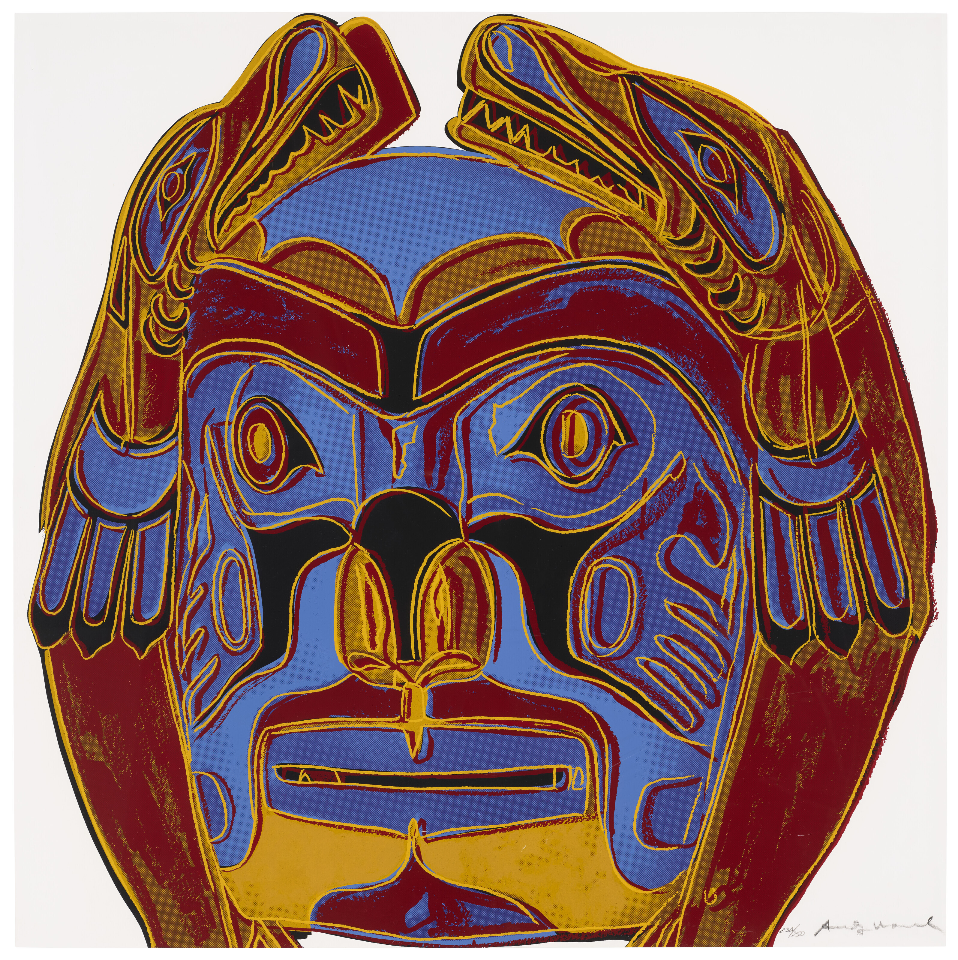Catalog image of Northwest Coast Mask, from Cowboys and Indians