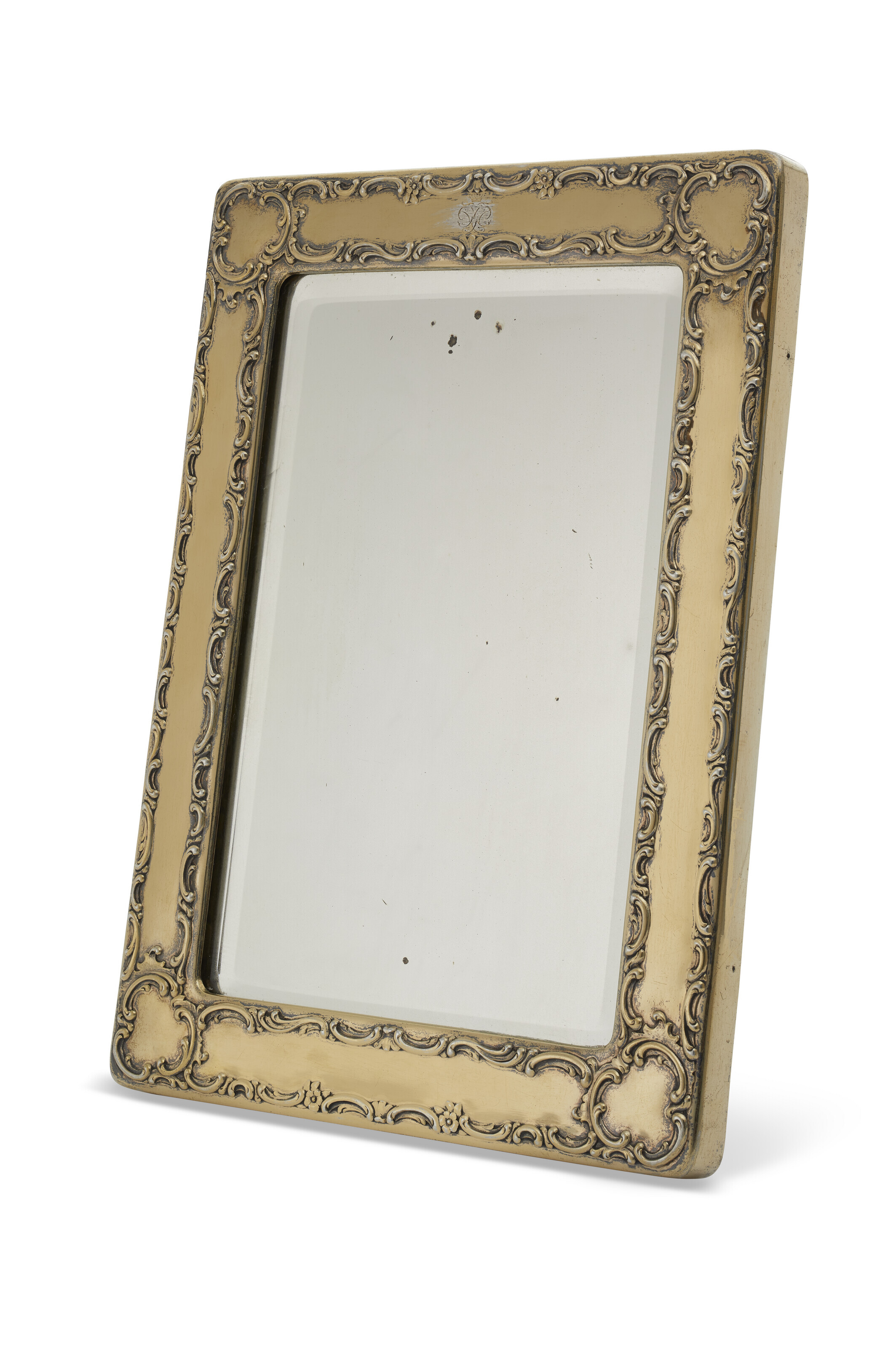 A RUSSIAN SILVER-GILT TABLE MIRROR, BY FABERGÉ, WORKMASTER JULIUS ...
