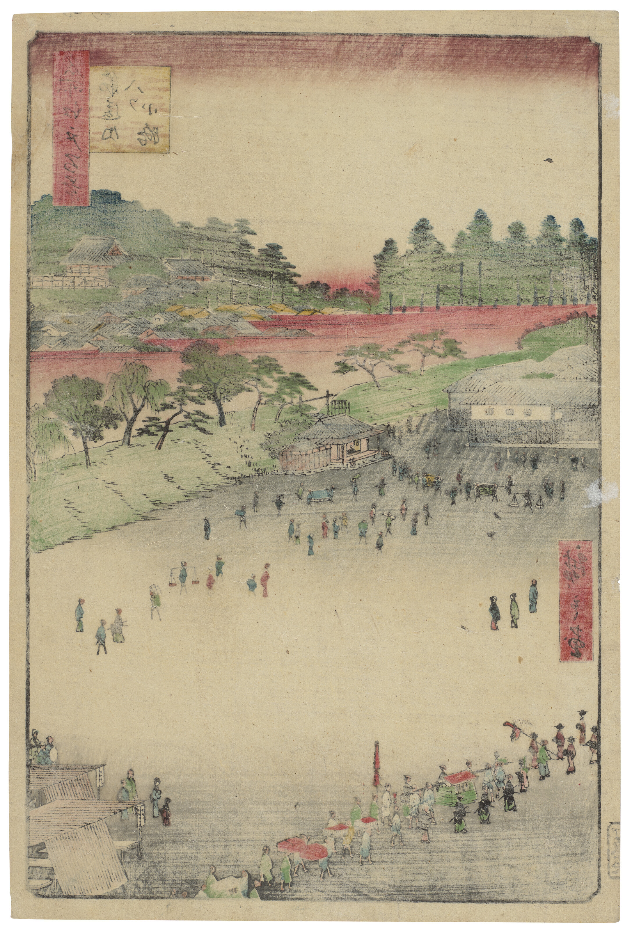 UTAGAWA HIROSHIGE (1797-1858), A group of four landscape