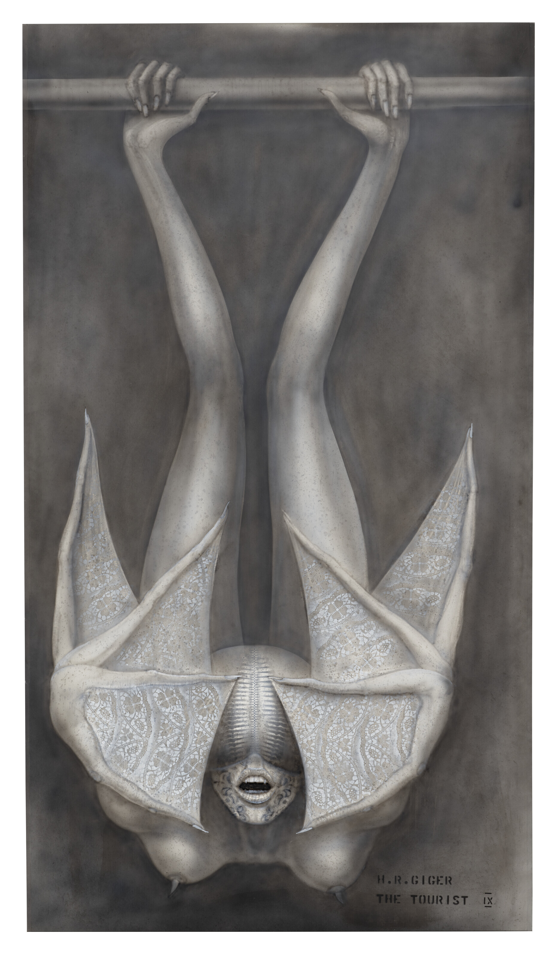 Catalog image of The Tourist IX, Hanging Alien Looking Dying Spider