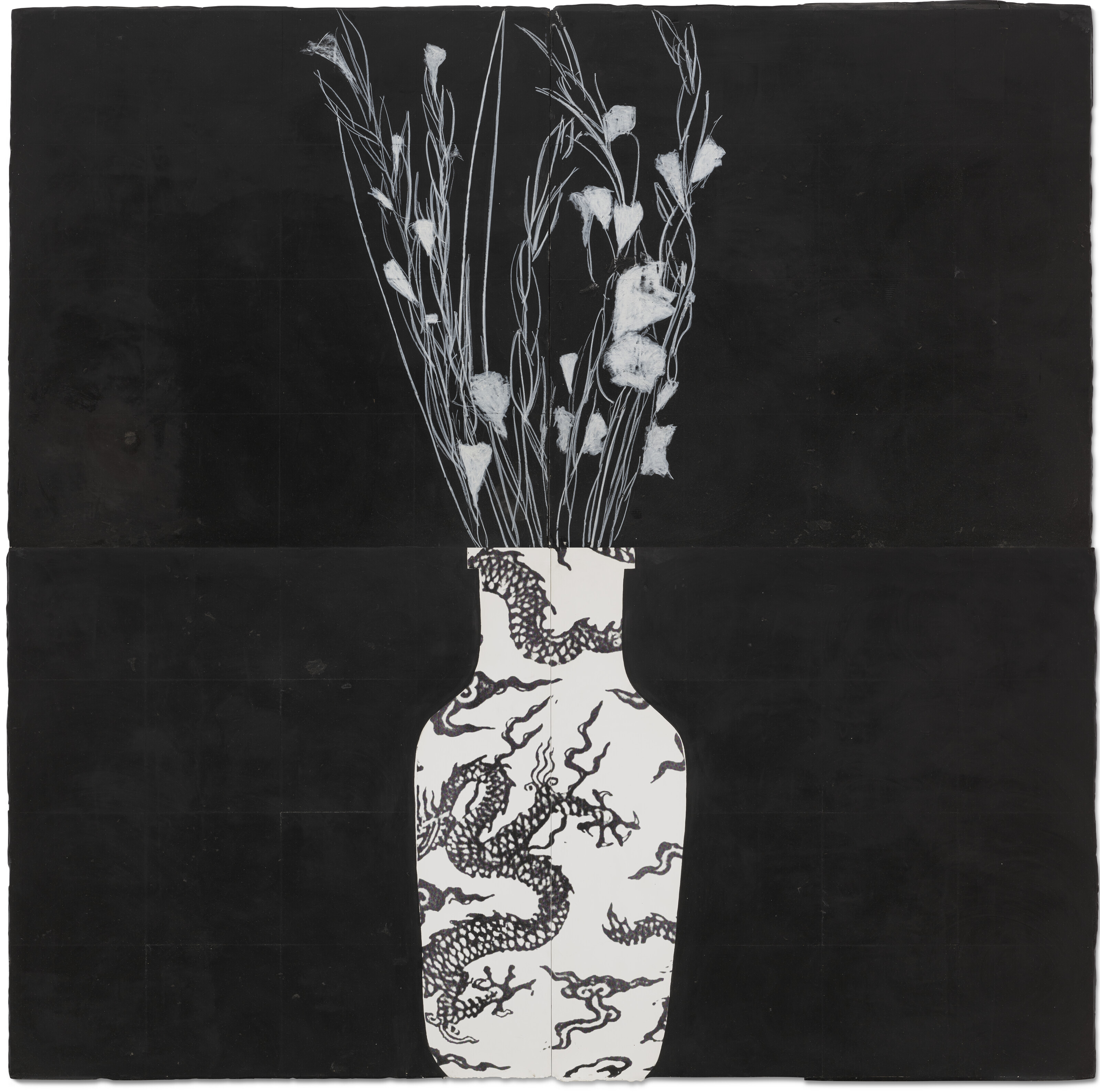 Catalog image of Gladiolas in a Chinese Pot