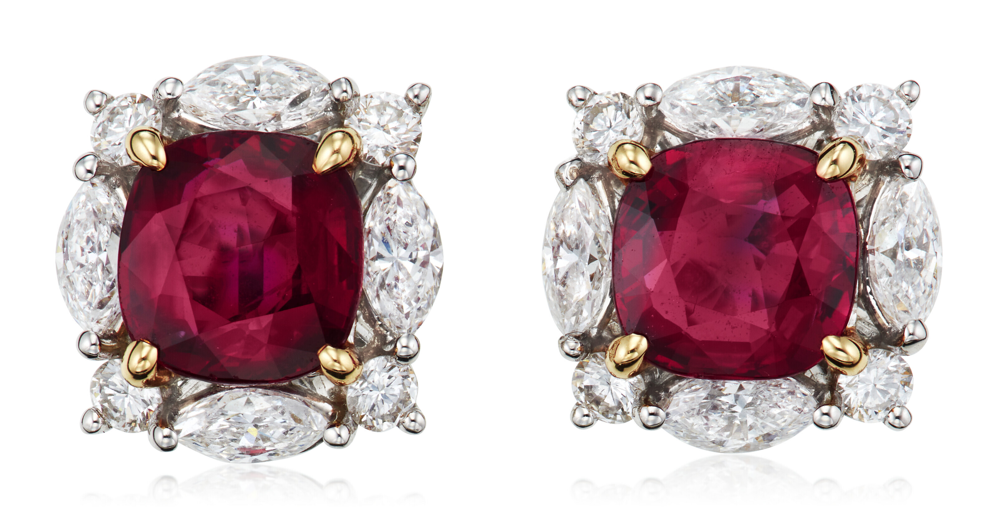 Ruby stud on sale earrings tiffany