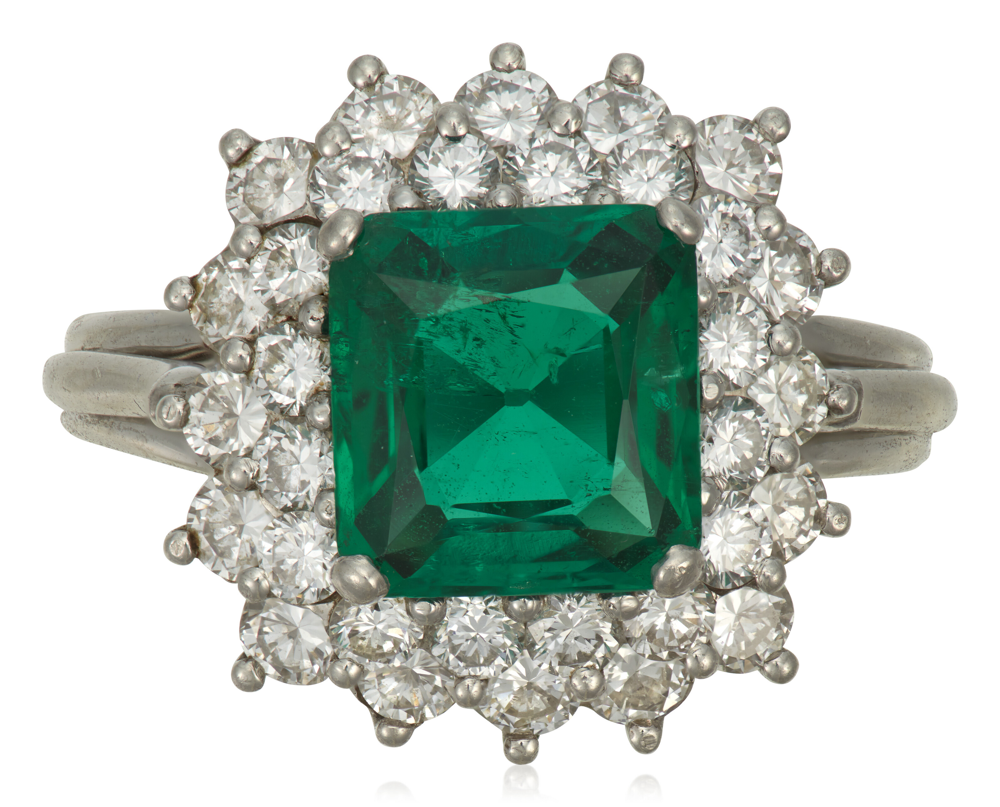 NO RESERVE TIFFANY EMERALD AND DIAMOND RING, Christie's