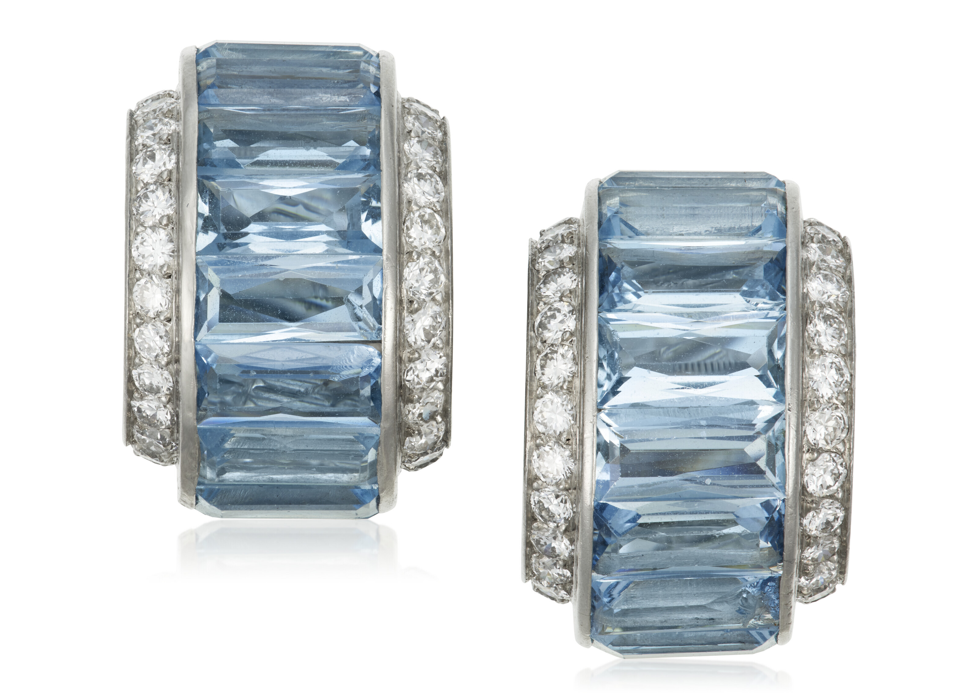 Cartier art top deco earrings