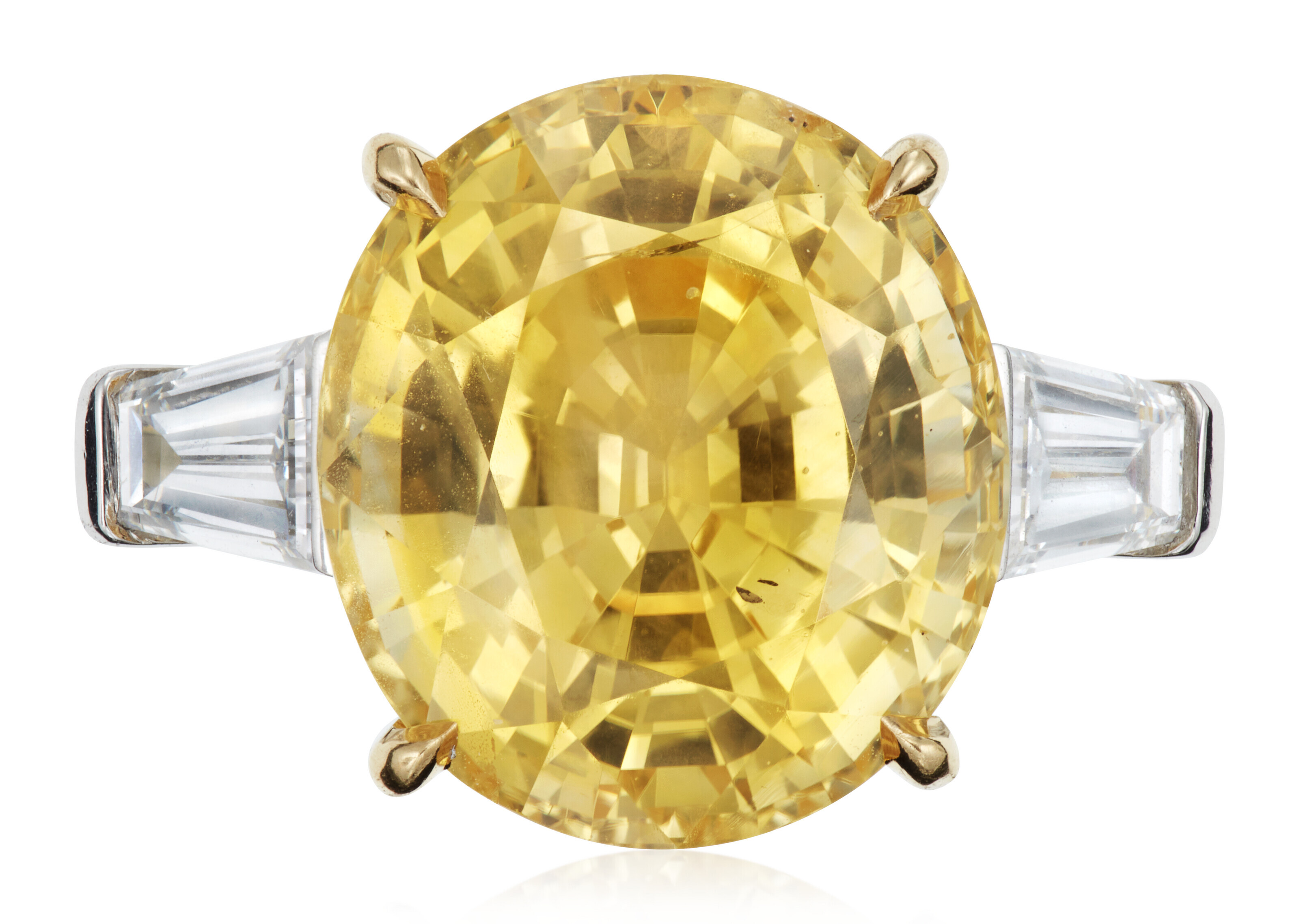 Catalog image of YELLOW SAPPHIRE AND DIAMOND RING