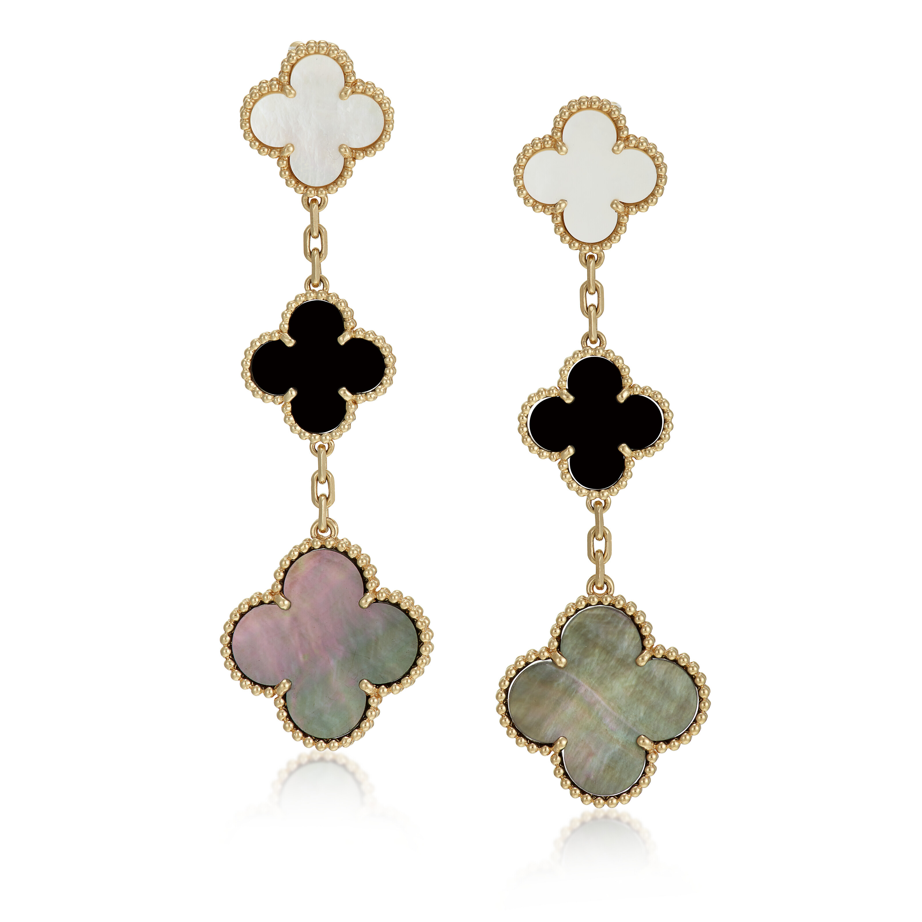 VAN CLEEF & ARPELS GROUP OF MOTHER-OF-PEARL 'MAGIC ALHAMBRA