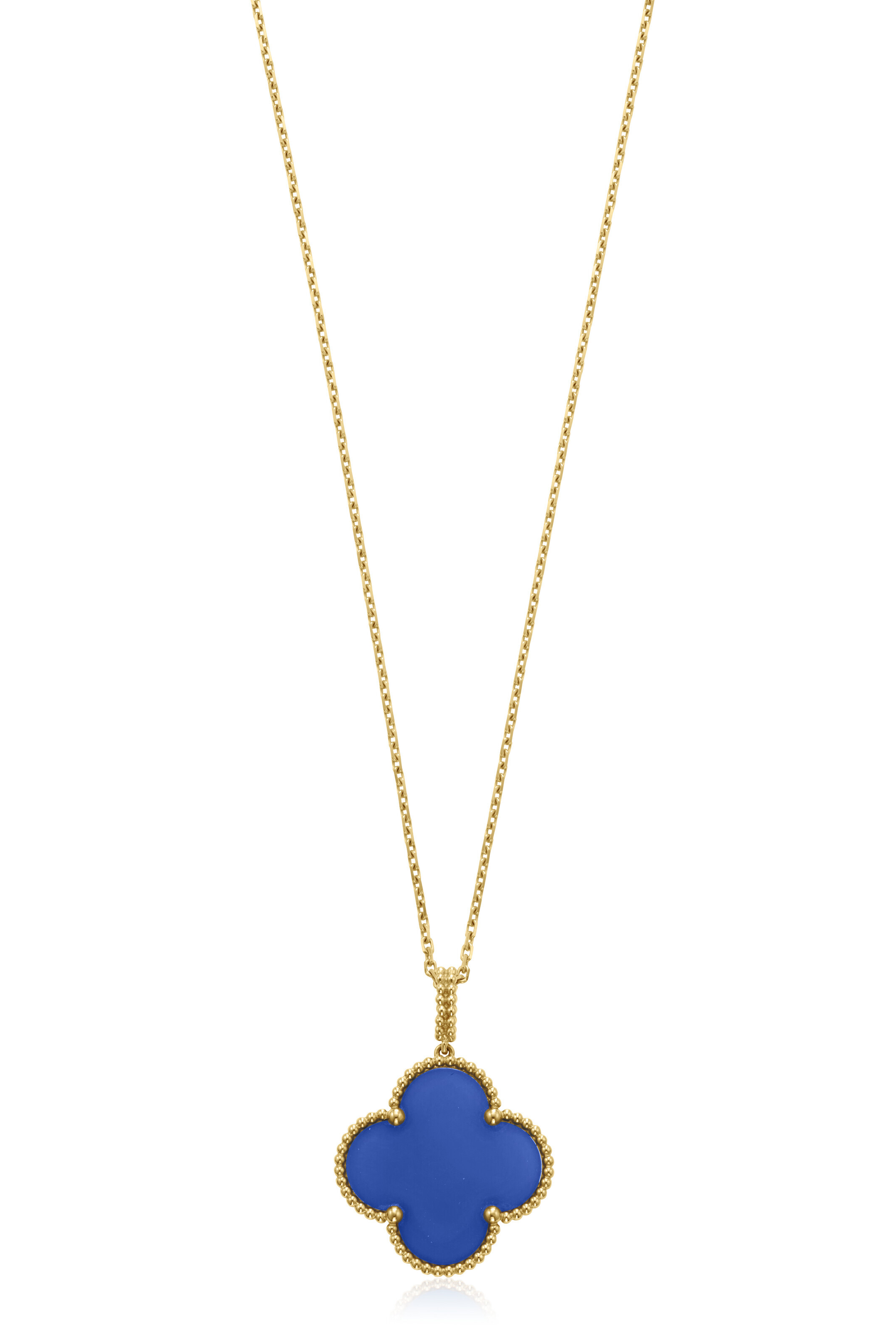 NO RESERVE VAN CLEEF ARPELS AGATE MAGIC ALHAMBRA PENDANT