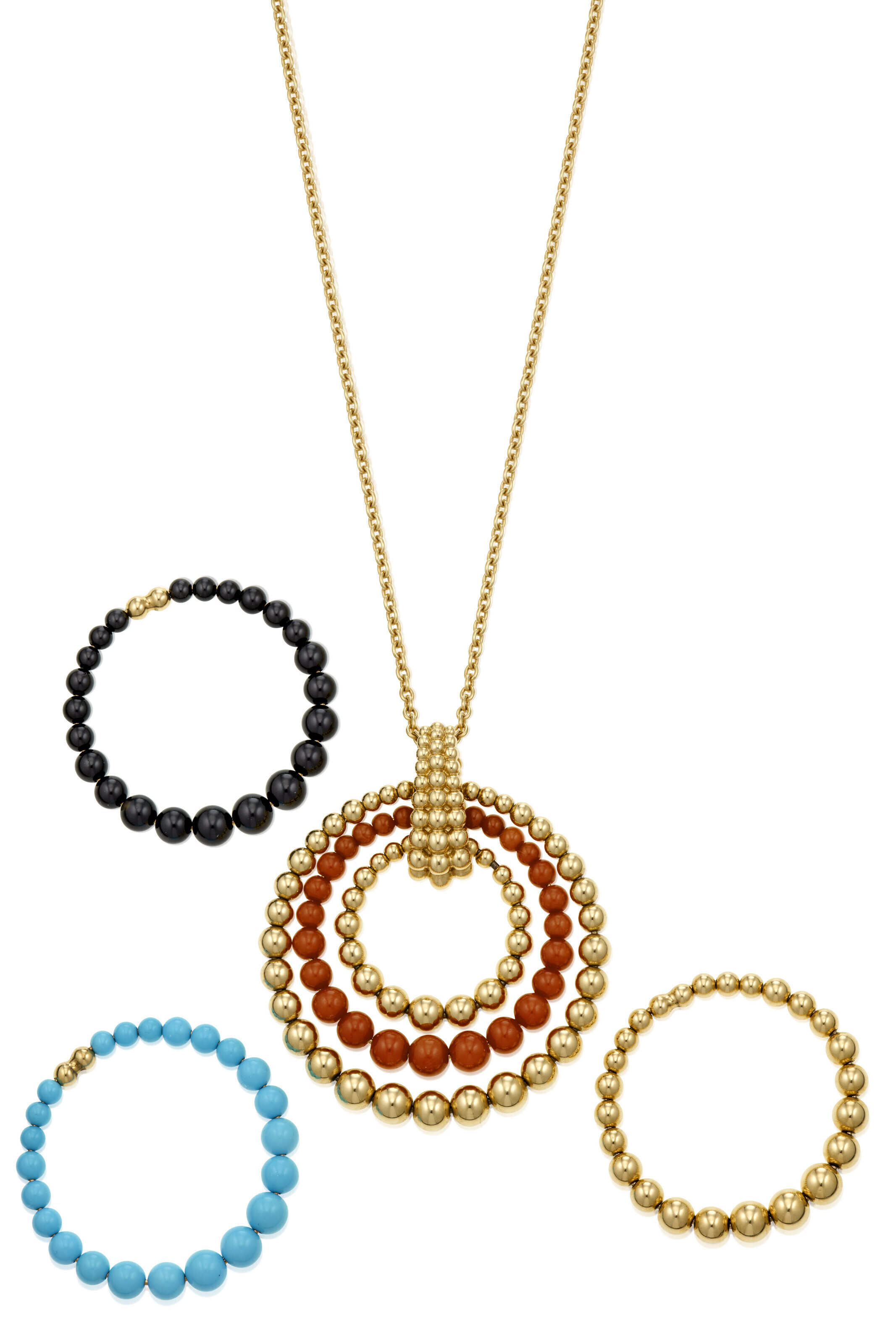 VAN CLEEF ARPELS MULTI GEM AND GOLD PERL E COULEURS