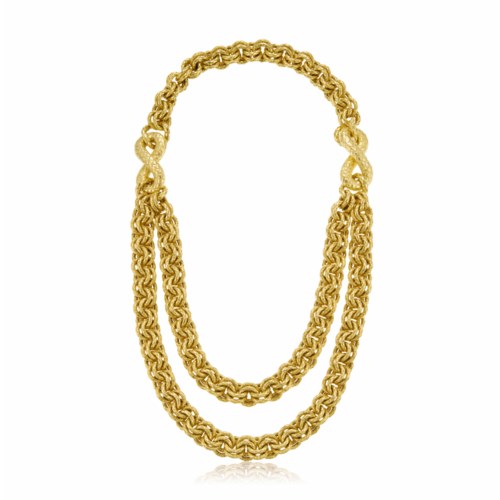 BOTTEGA VENETA GOLD 'TORCELLO' NECKLACE