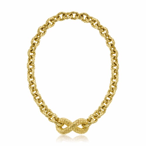 NO RESERVE | BOTTEGA VENETA GOLD 'TORCELLO' NECKLACE