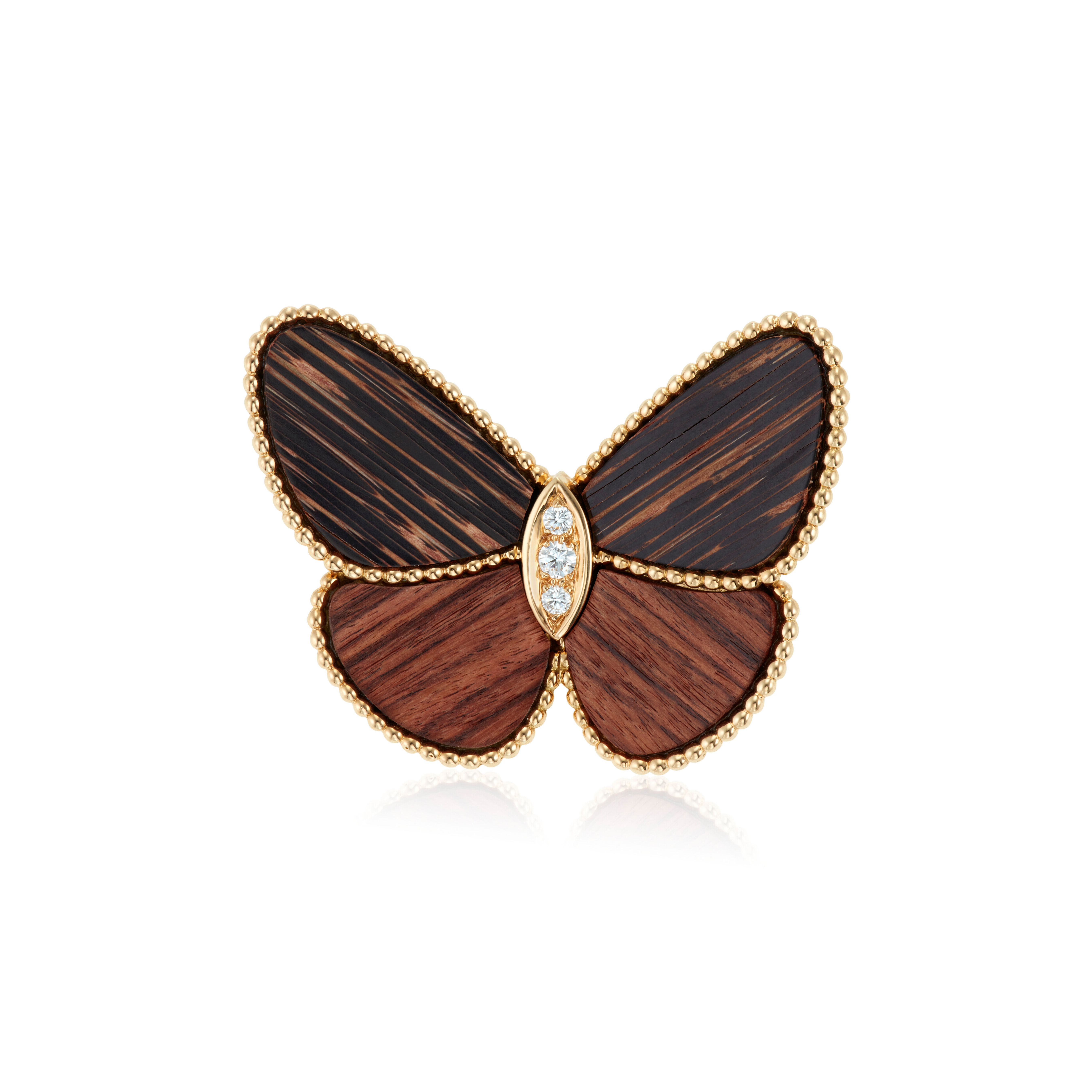 Y*g様 【美品・レア】Van Cleef & Arpels ヴィンテージブロー VAN CLEEF & ARPELS WOOD BUTTERFLY BROOCH, | Christie's