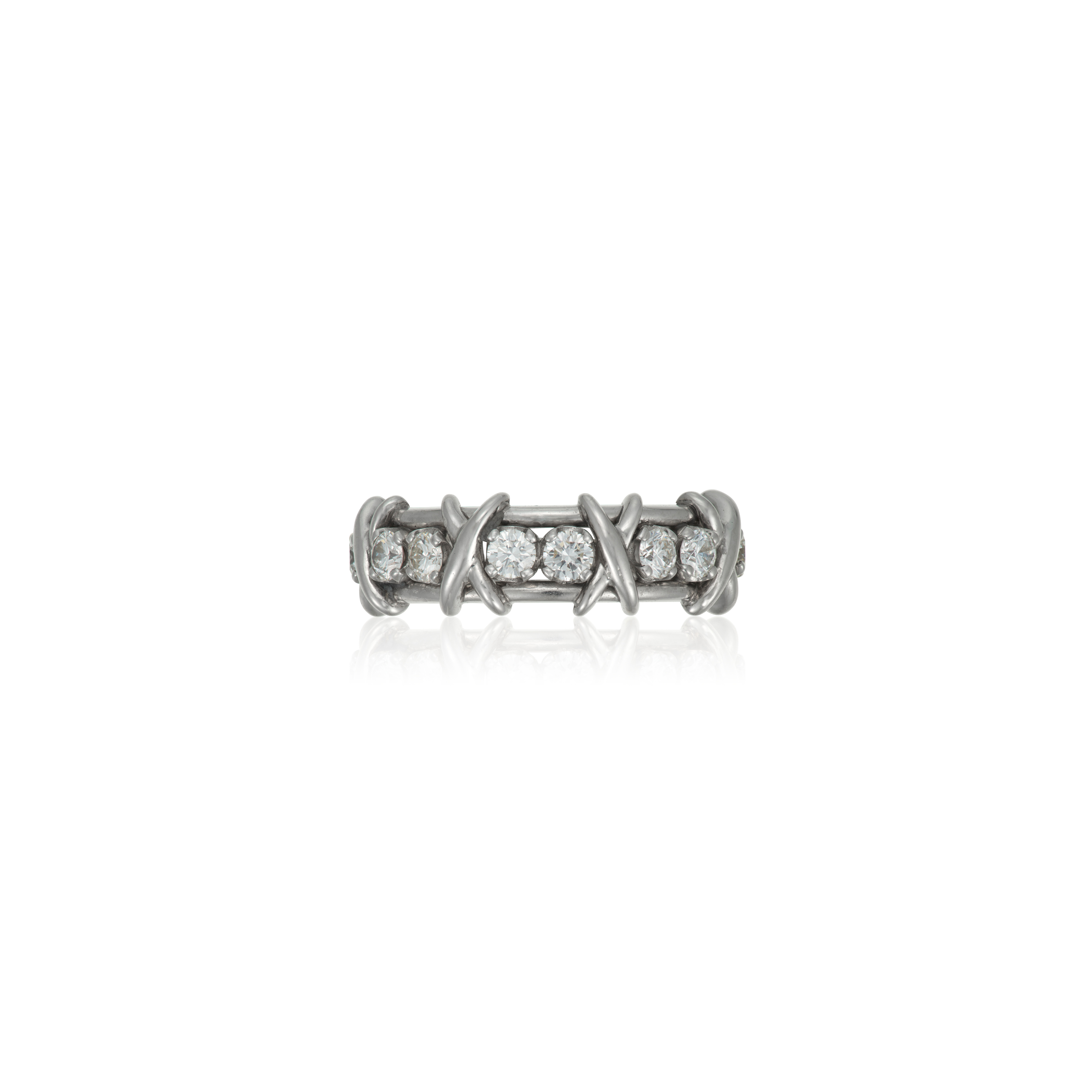 NO RESERVE | TIFFANY & CO., SCHLUMBERGER 'SIXTEEN STONE' DIAMOND RING ...