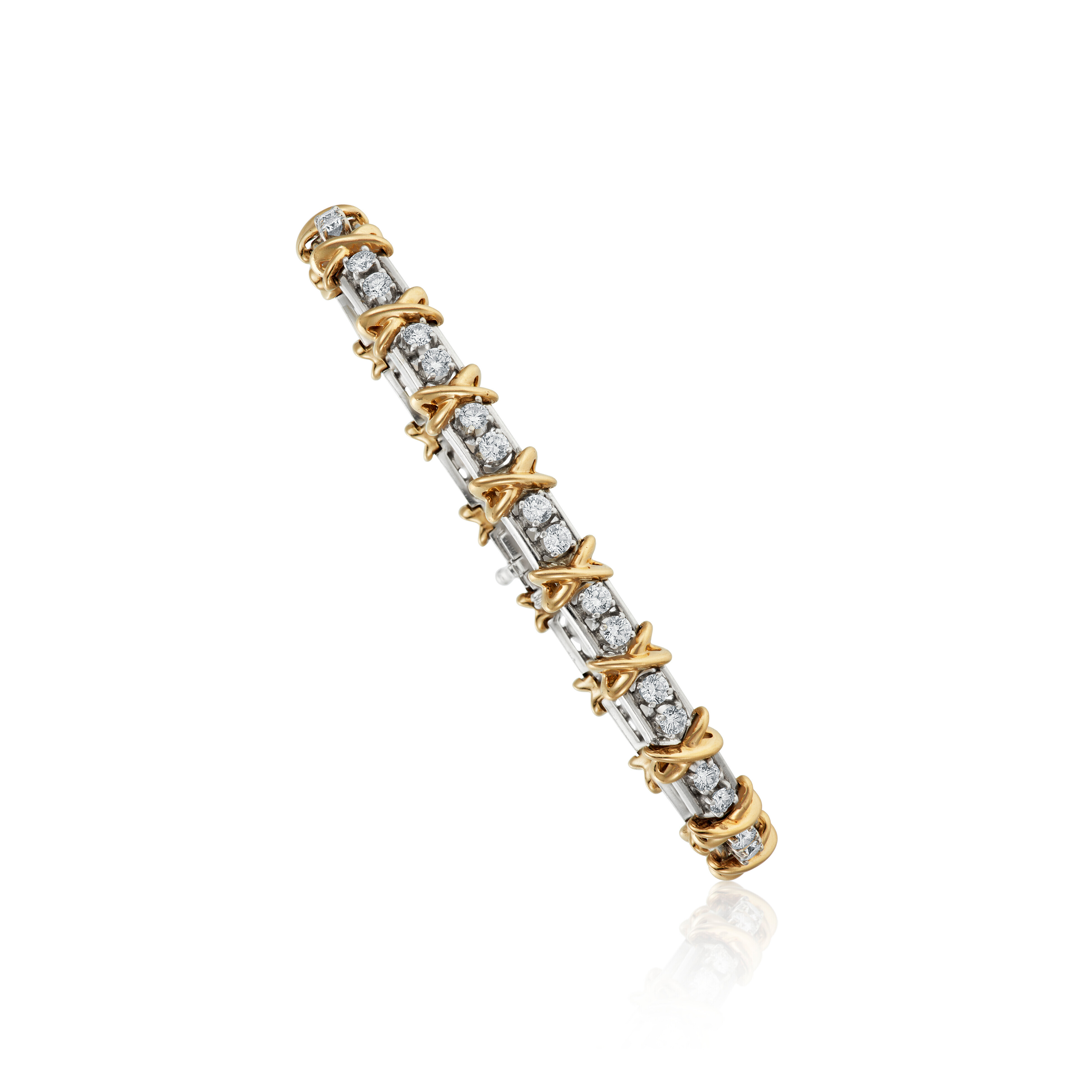 Catalog image of TIFFANY & CO., JEAN SCHLUMBERGER DIAMOND '36 STONE' BRACELET