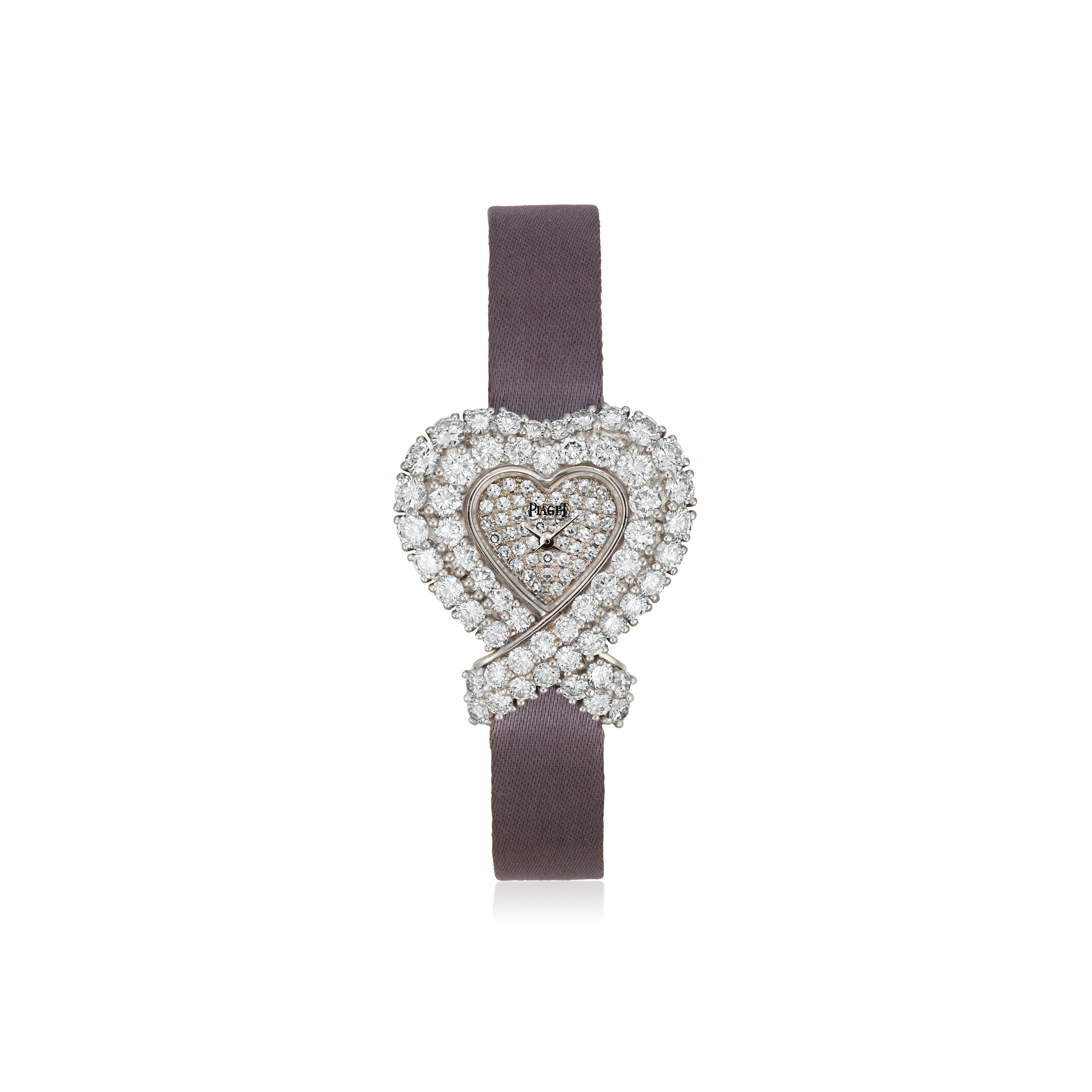 Catalog image of NO RESERVE | PIAGET DIAMOND WRISTWATCH WITH CARTIER STRAP