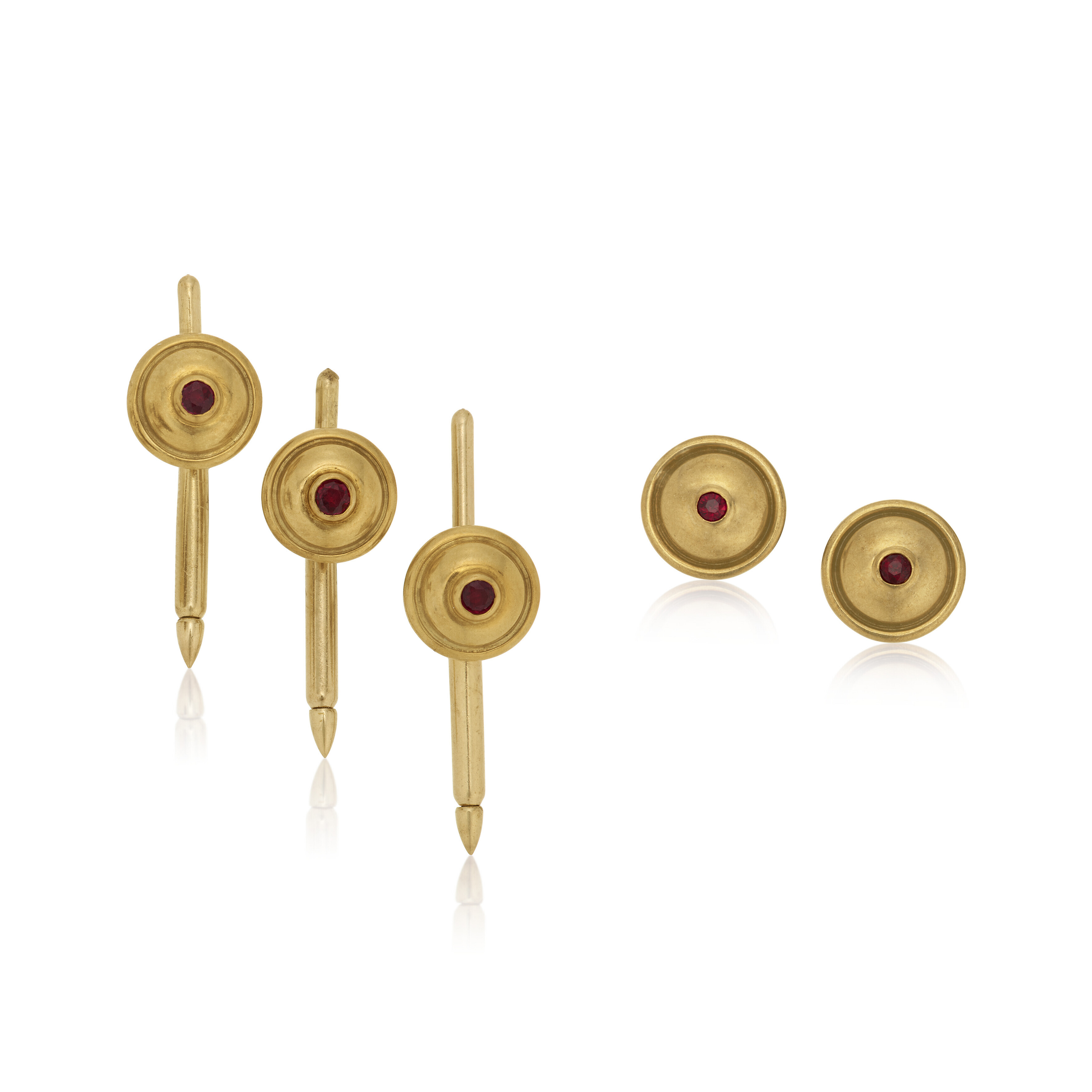 Catalog image of NO RESERVE | TIFFANY & CO., PALOMA PICASSO RUBY AND GOLD DRESS SET