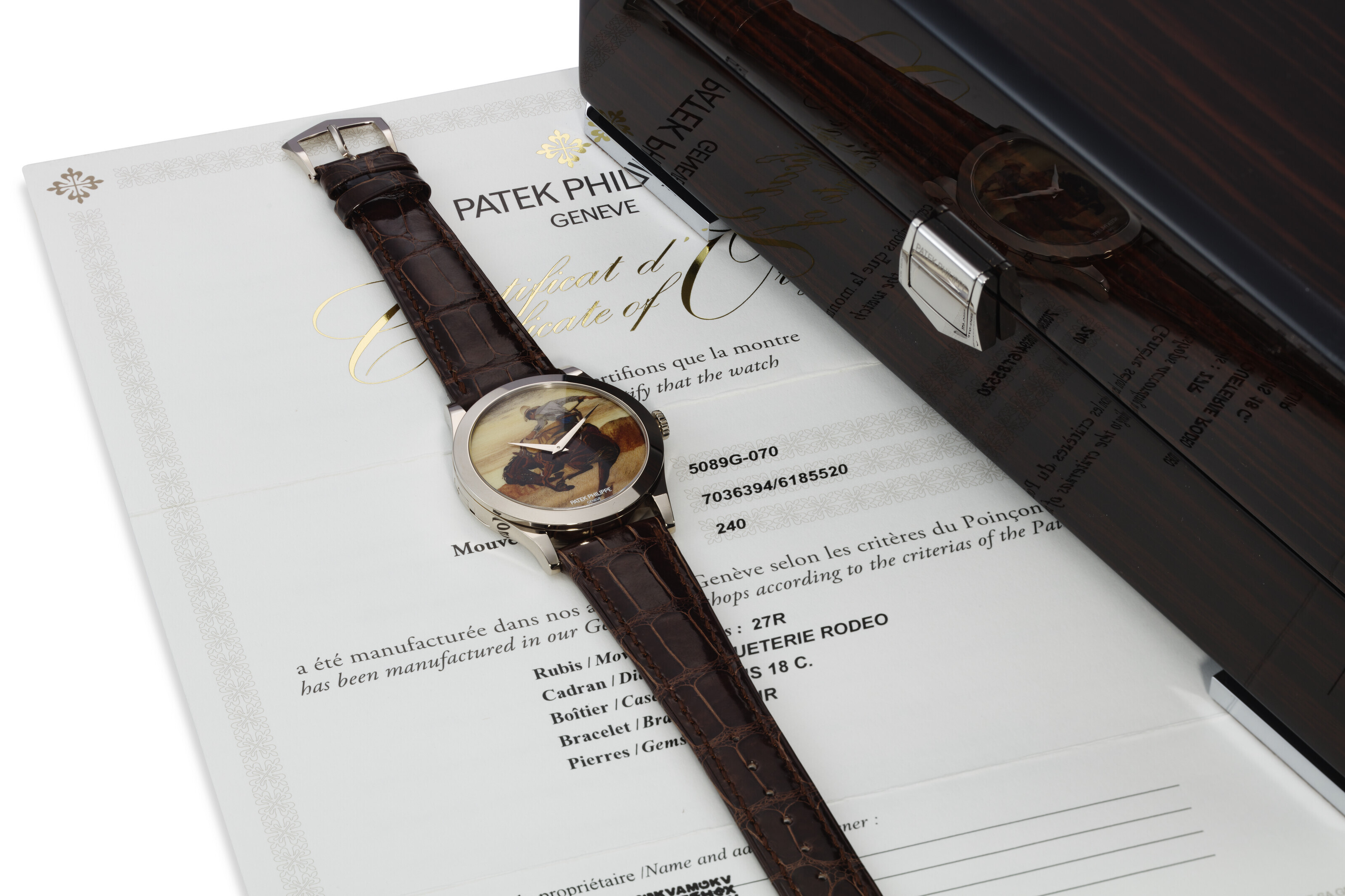 PATEK PHILIPPE REF. 5089G 070 AN EXTREMELY RARE 18K WHITE GOLD