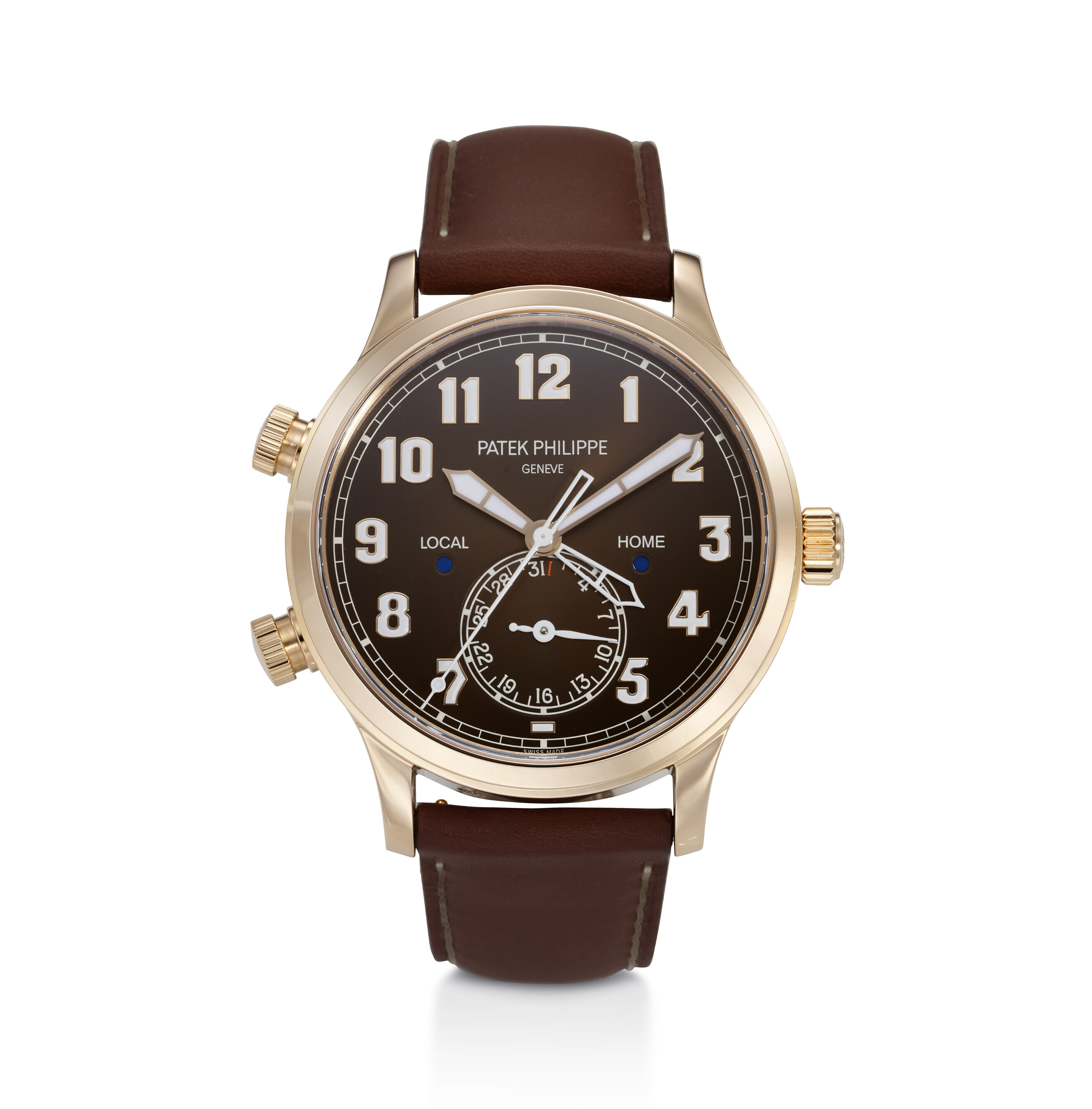 PATEK PHILIPPE REF. 5524R 001 CALATRAVA PILOT A FINE 18K ROSE