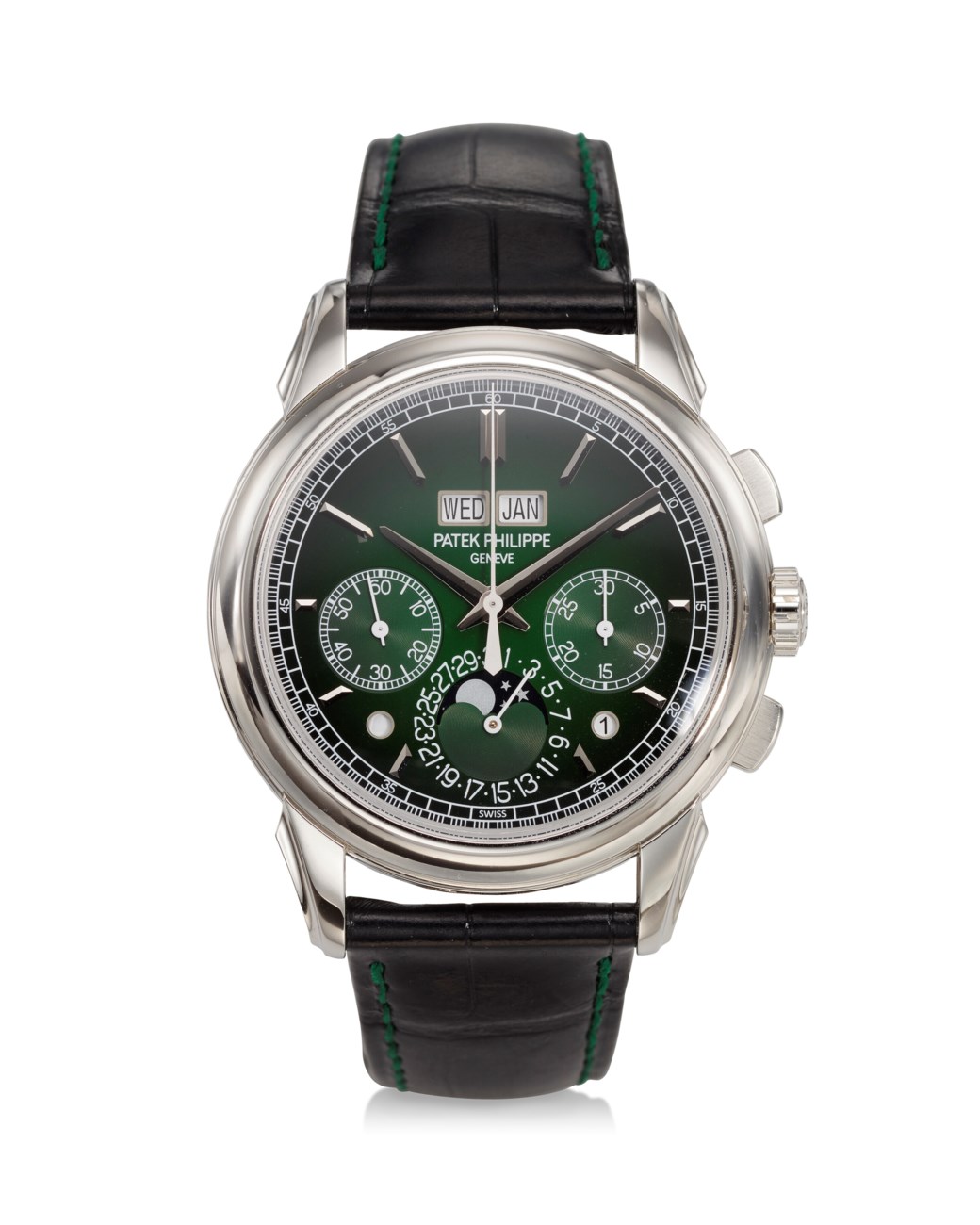 PATEK PHILIPPE, REF. 5270P014, A VERY FINE AND RARE PLATINUM PERPETUAL