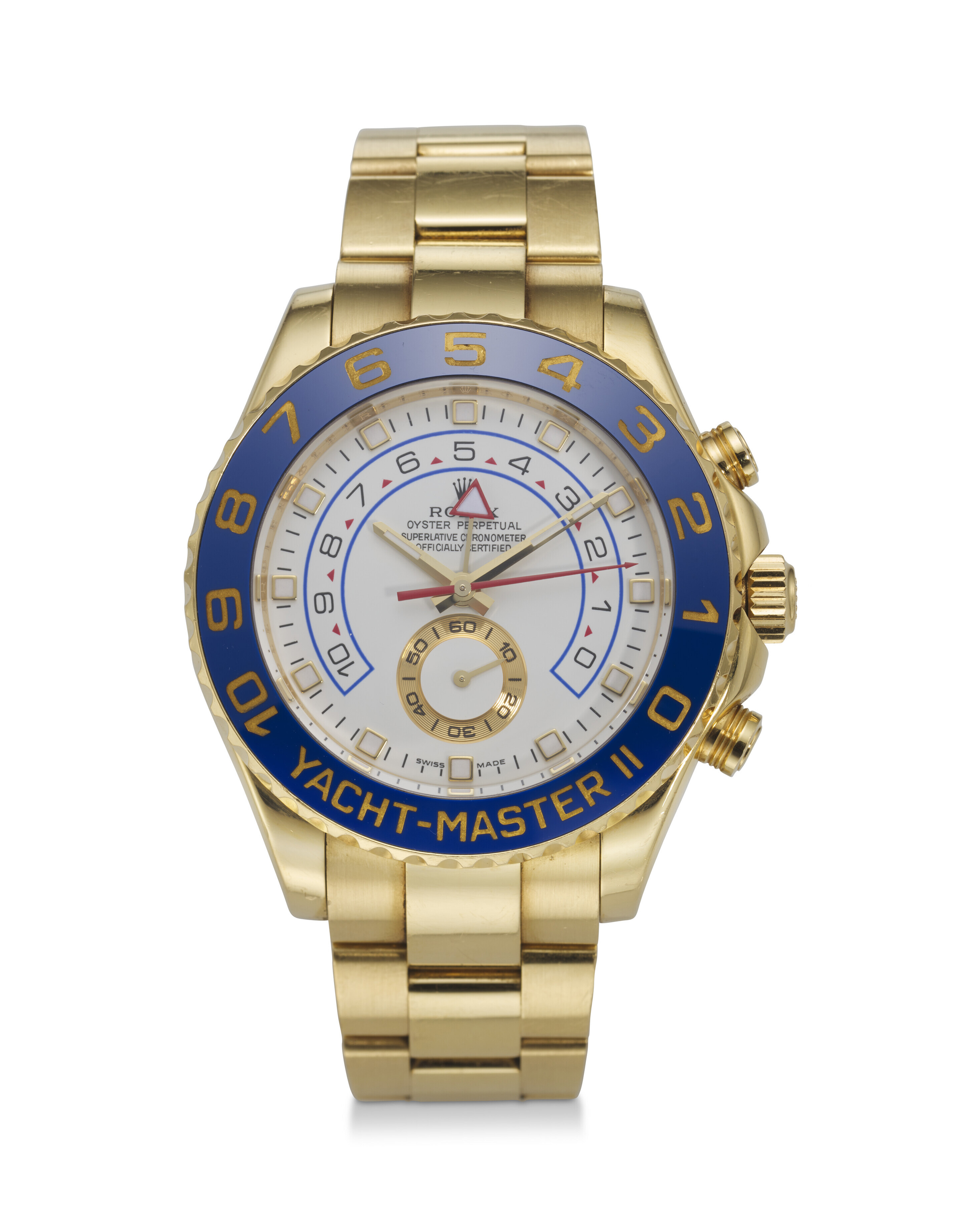 ROLEX, REF. 116688, YACHT MASTER II, AN ATTRACTIVE 18K YELLOW GOLD