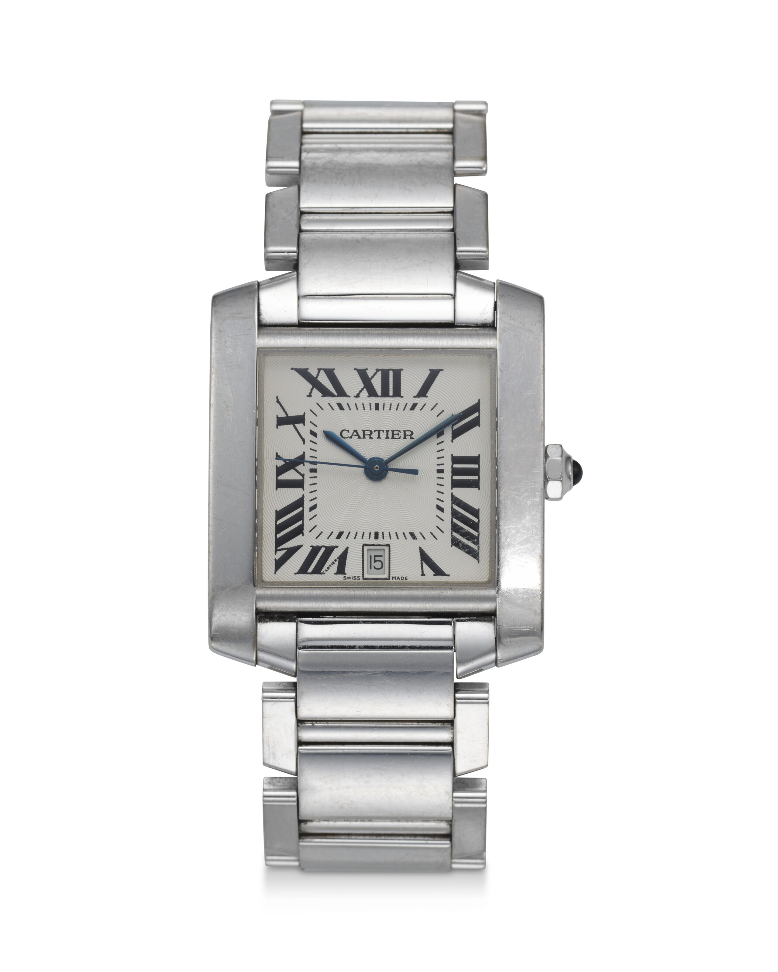 CARTIER, REF. 2366, TANK FRANCAISE, AN 18K WHITE GOLD WRISTWATCH