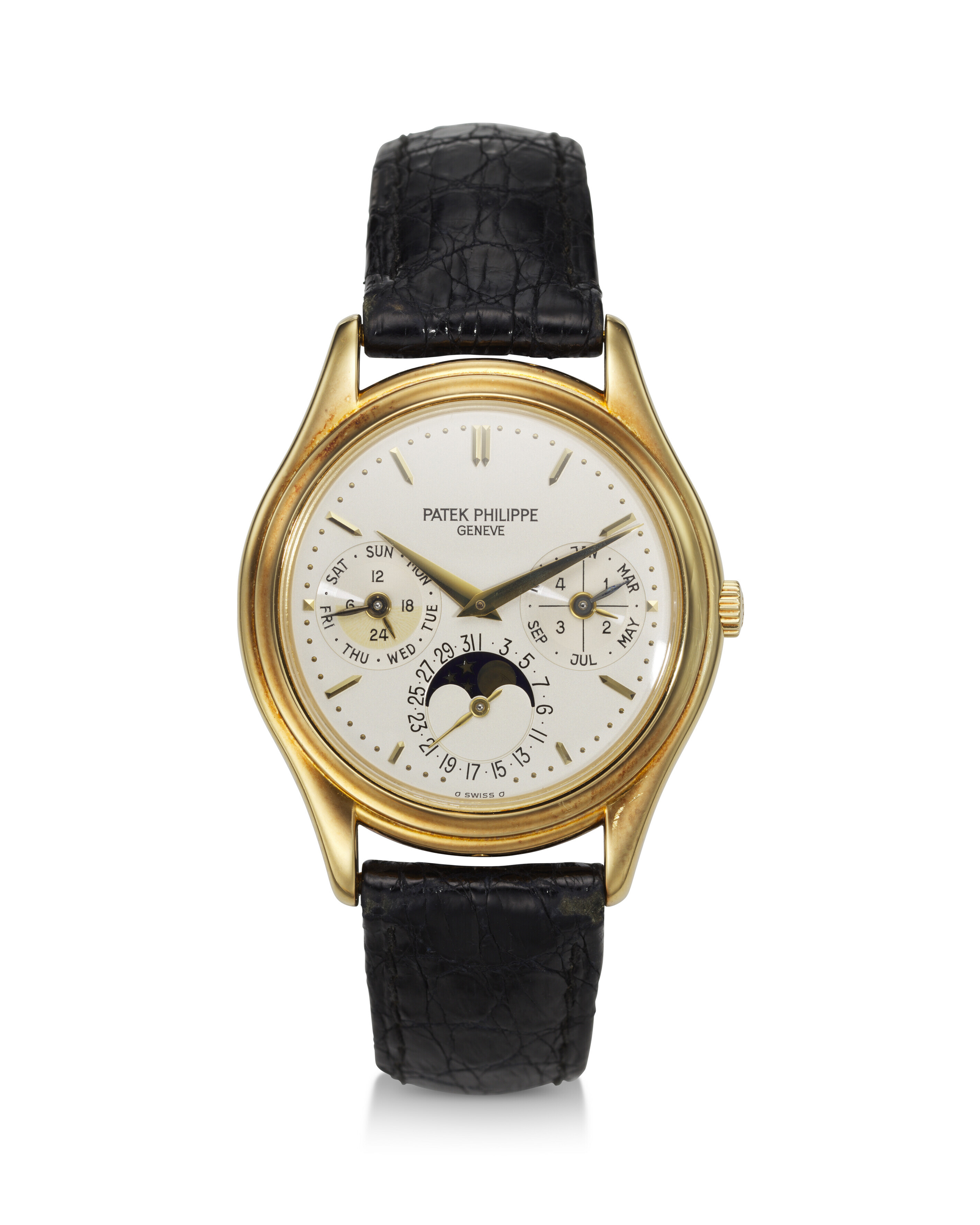 PATEK PHILIPPE REF. 3940 A VERY FINE 18K YELLOW GOLD PERPETUAL