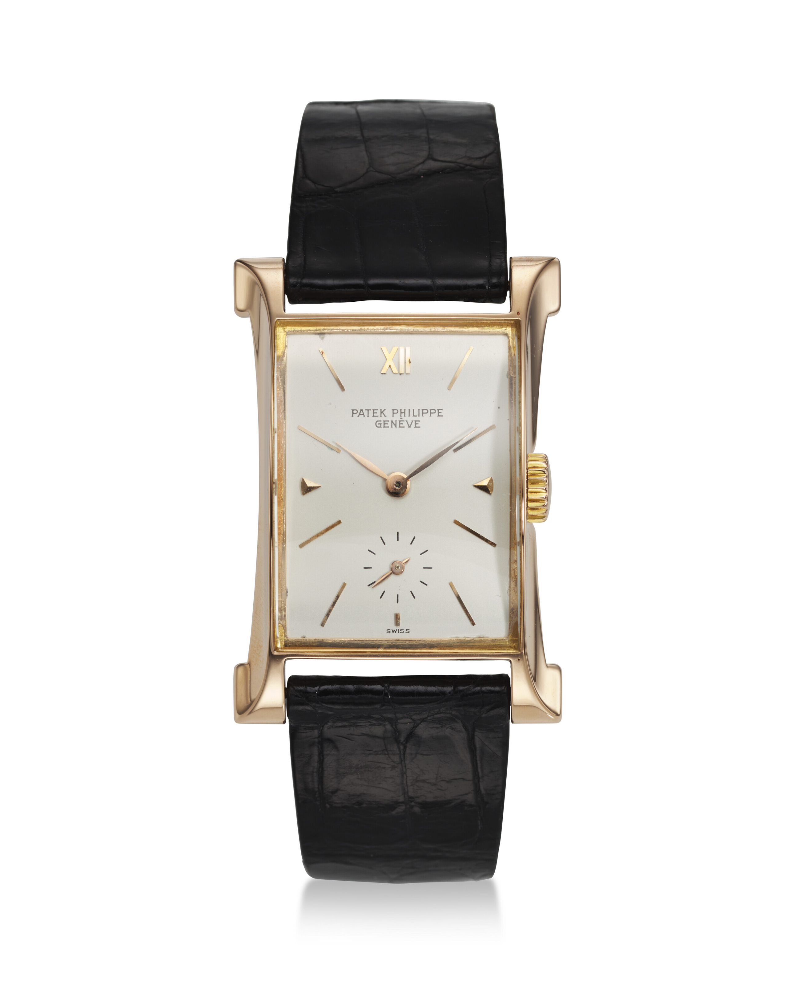 PATEK PHILIPPE, REF. 2441, "EIFFEL TOWER", A FINE AND RARE 18K ROSE ...
