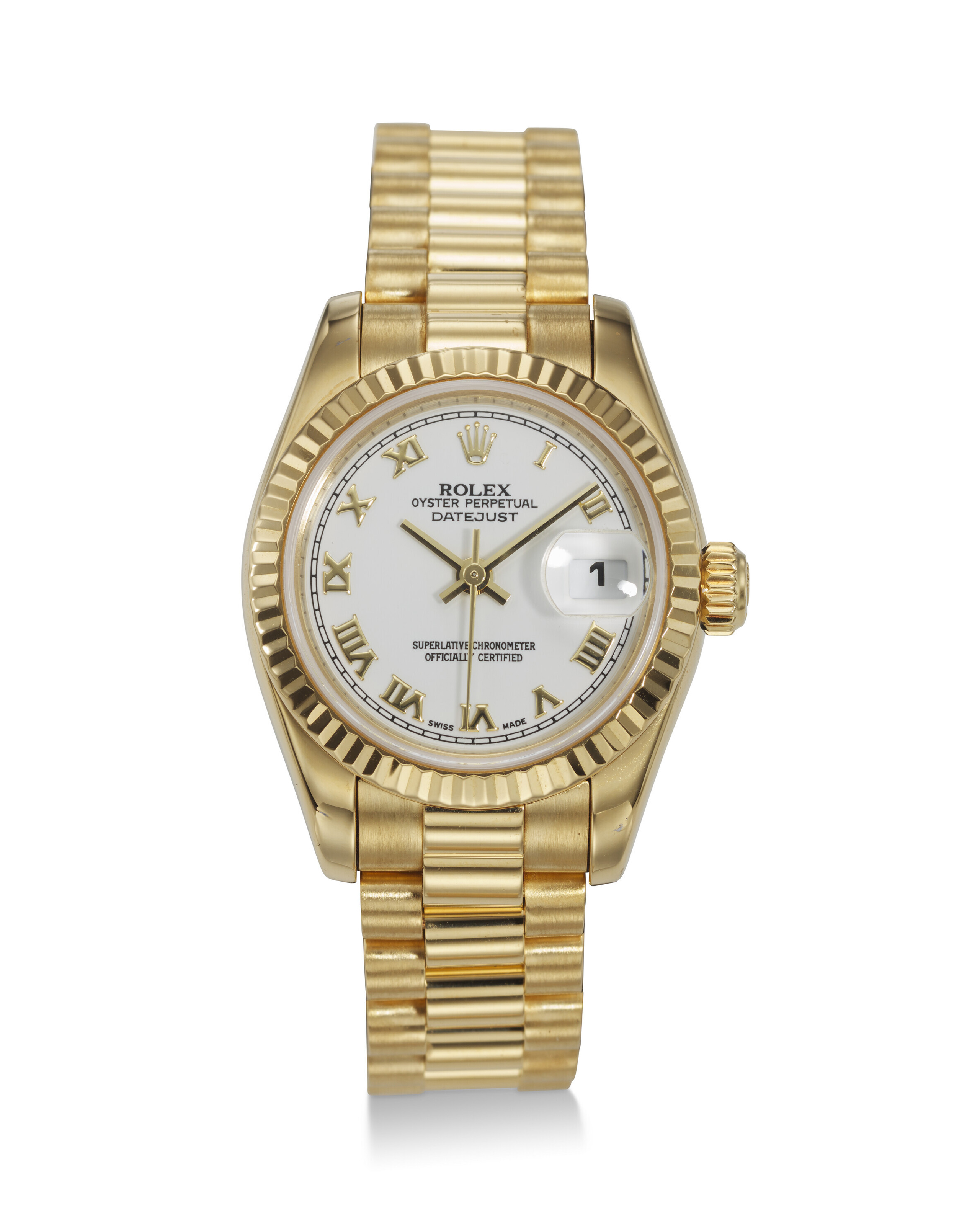 ROLEX REF. 179178 DATEJUST A FINE 18K YELLOW GOLD WRISTWATCH