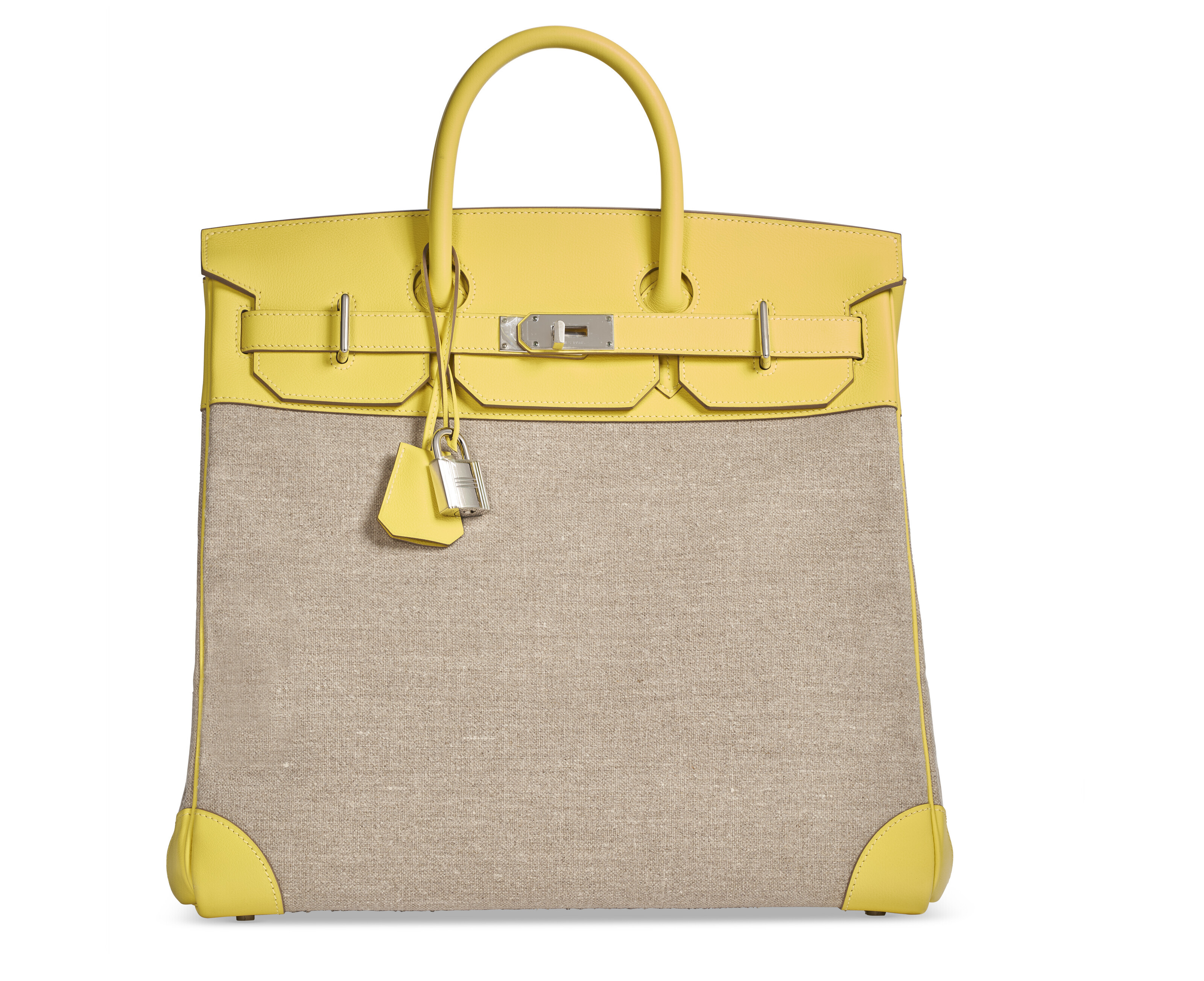クリーニング済♡HERMES ノースリーブ イエロー サイズ38 Hermes Kelly Sellier 20 Jaune de Naples Verso Chèvre Palladium Hardwar