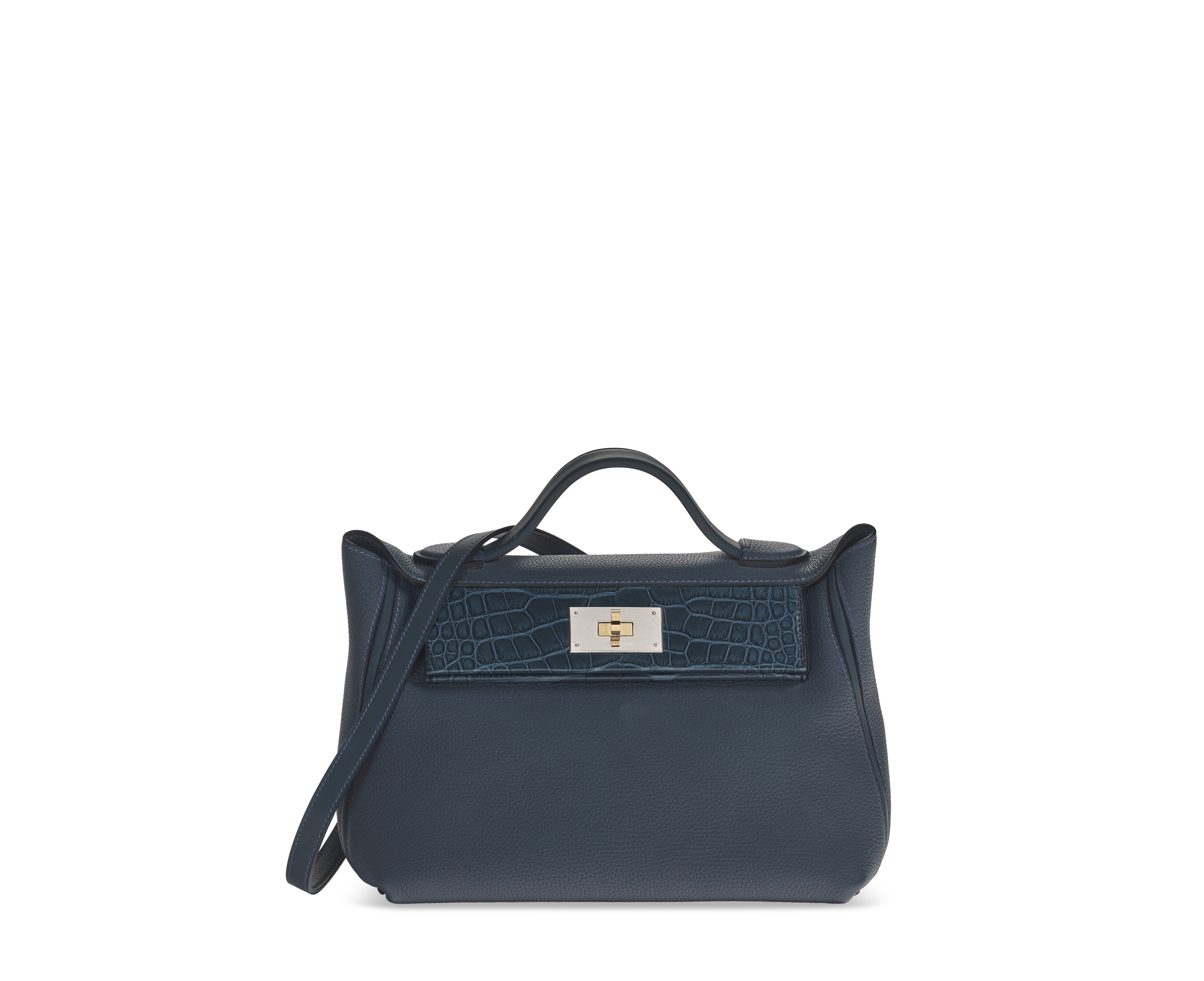 A LIMITED EDITION MATTE VERT ROUSSEAU ALLIGATOR & TOGO LEATHER TOUCH 24 ...