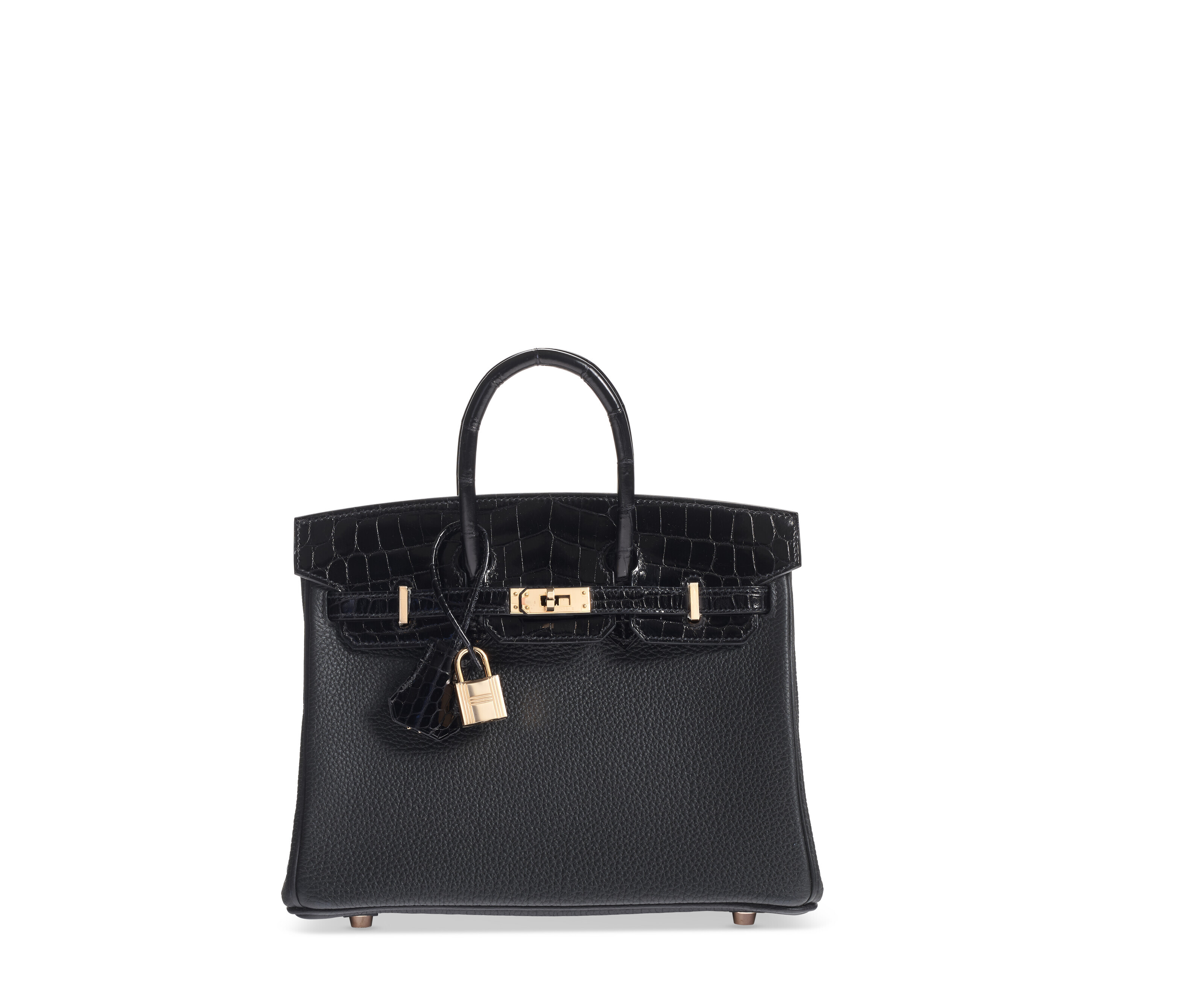 Hermès Kelly Touch 25 Togo / Lizard Black