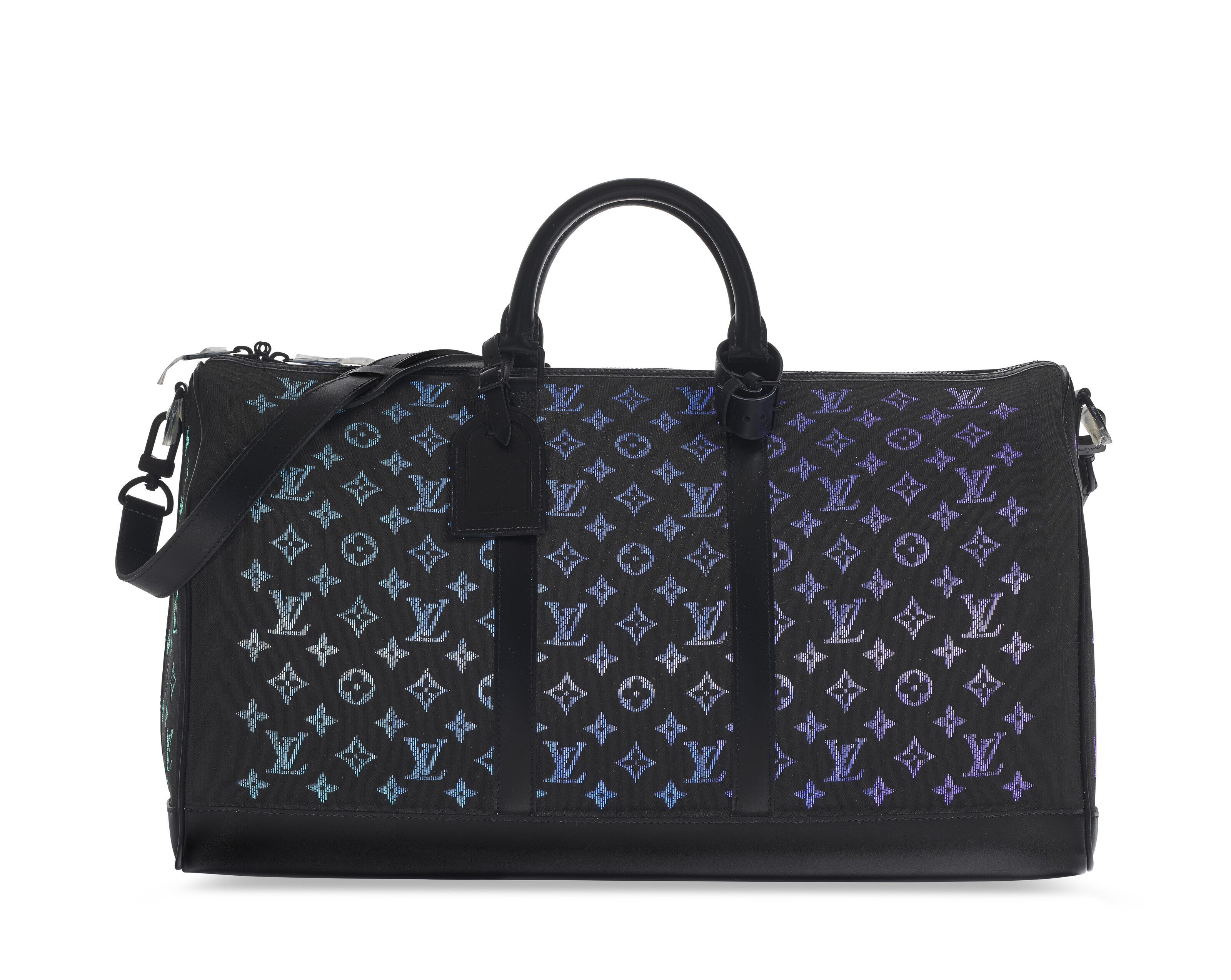 A LIMITED EDITION BLACK LIGHT UP KEEPALL BANDOULI RE 50 BY VIRGIL