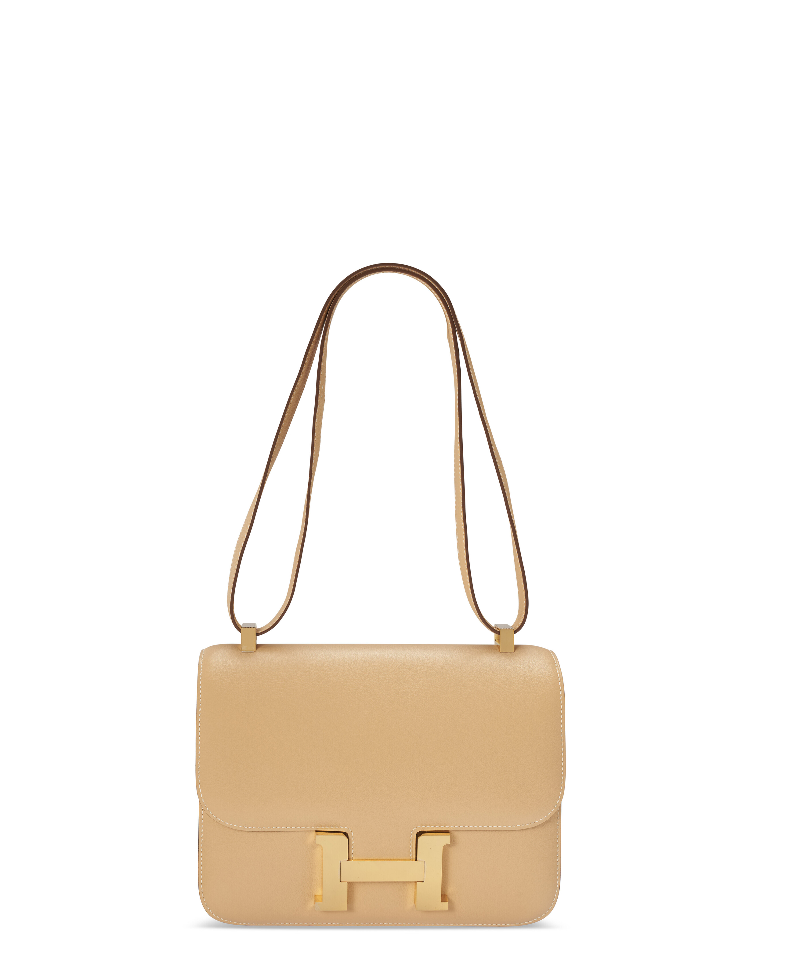 Leather Constance 24 Gold A SABLE EVERGRAIN LEATHER CONSTANCE 24