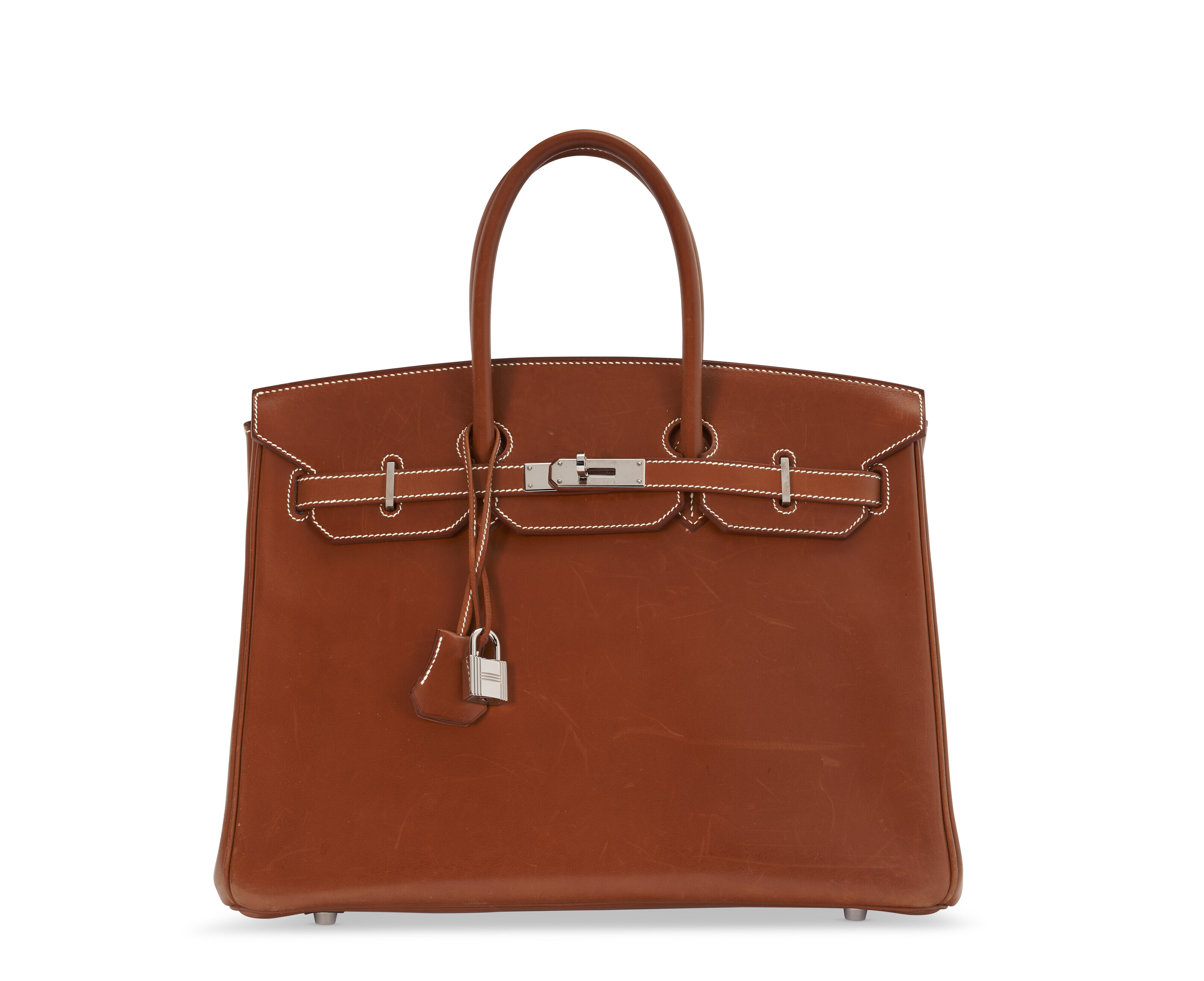 A NATURAL BARENIA LEATHER BIRKIN 35 WITH PALLADIUM HARDWARE