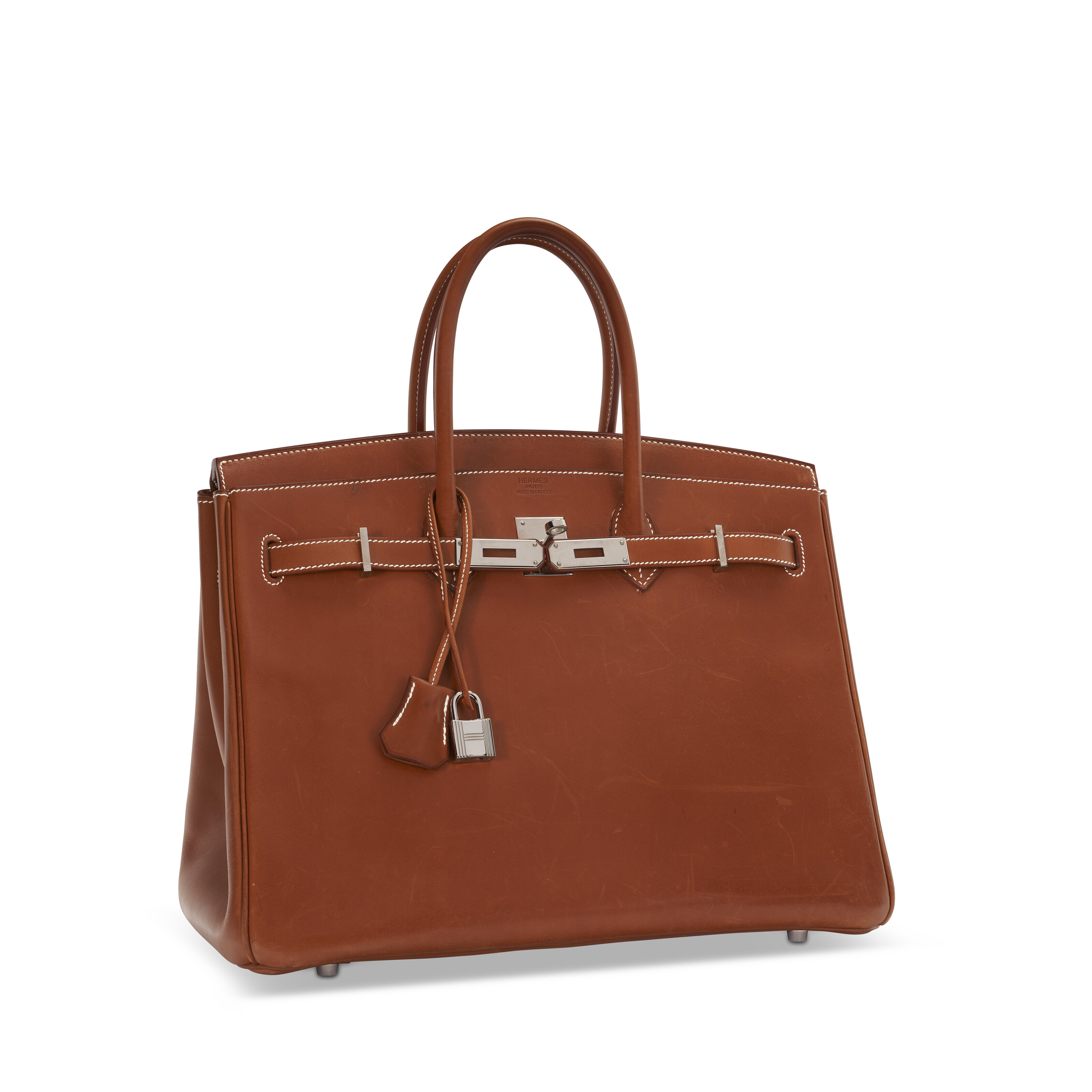 A NATURAL BARENIA LEATHER BIRKIN 35 WITH PALLADIUM HARDWARE