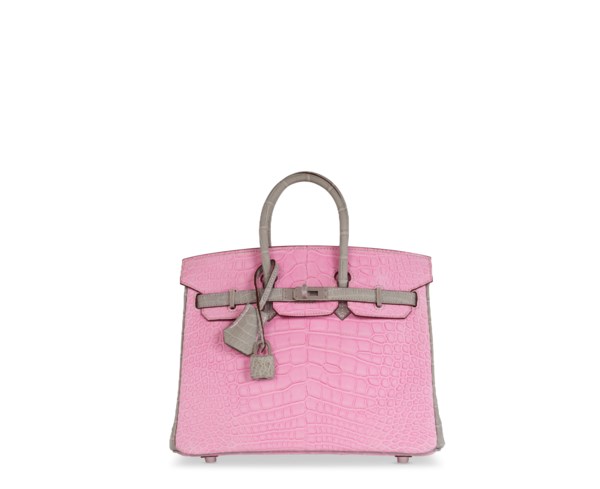 Hermes Birkin 35 Bubblegum 5P Pink Alligator Palladium Hardware