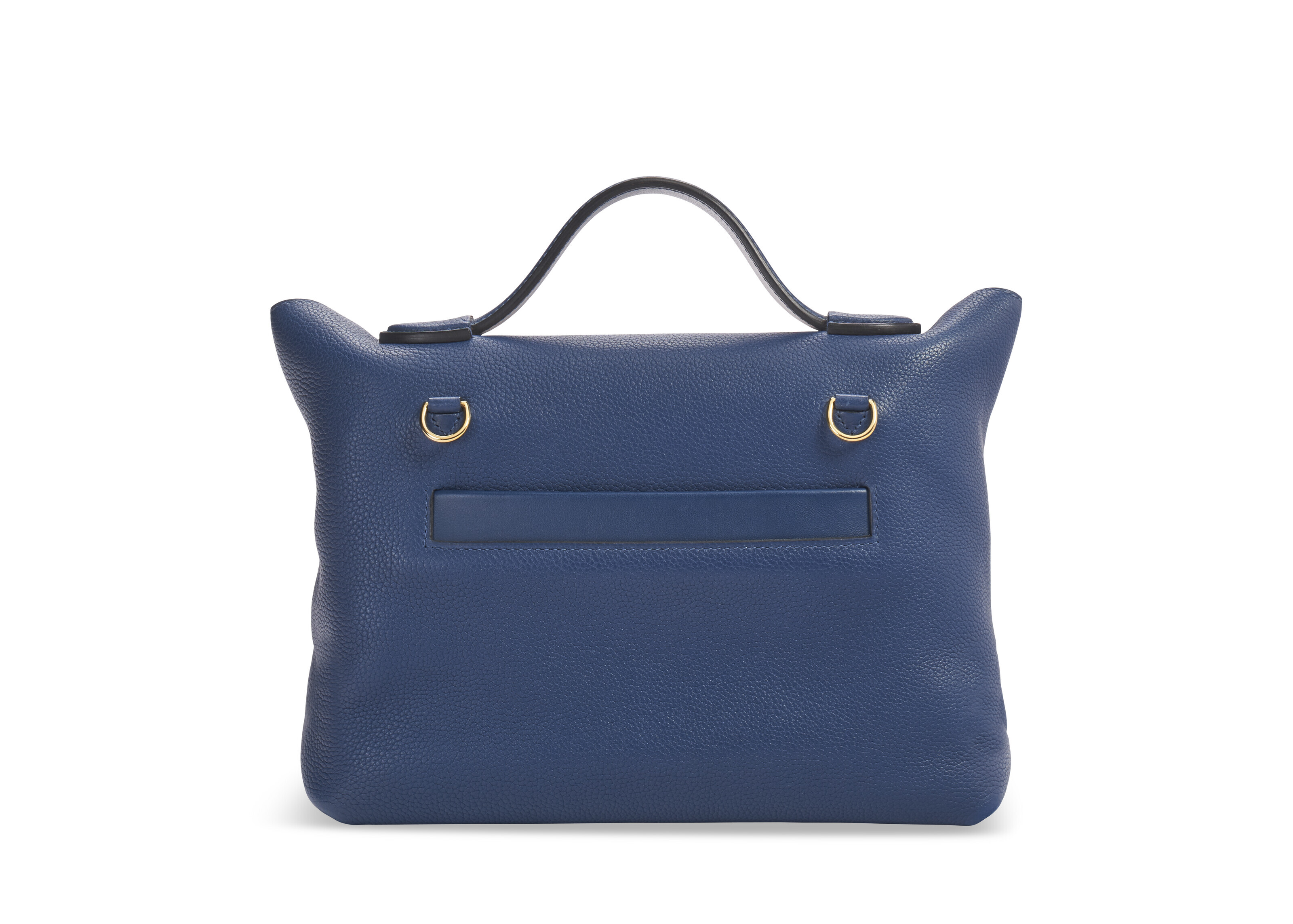 A COLVERT NOVILLO LEATHER 24 24 29 WITH GOLD HARDWARE HERM S