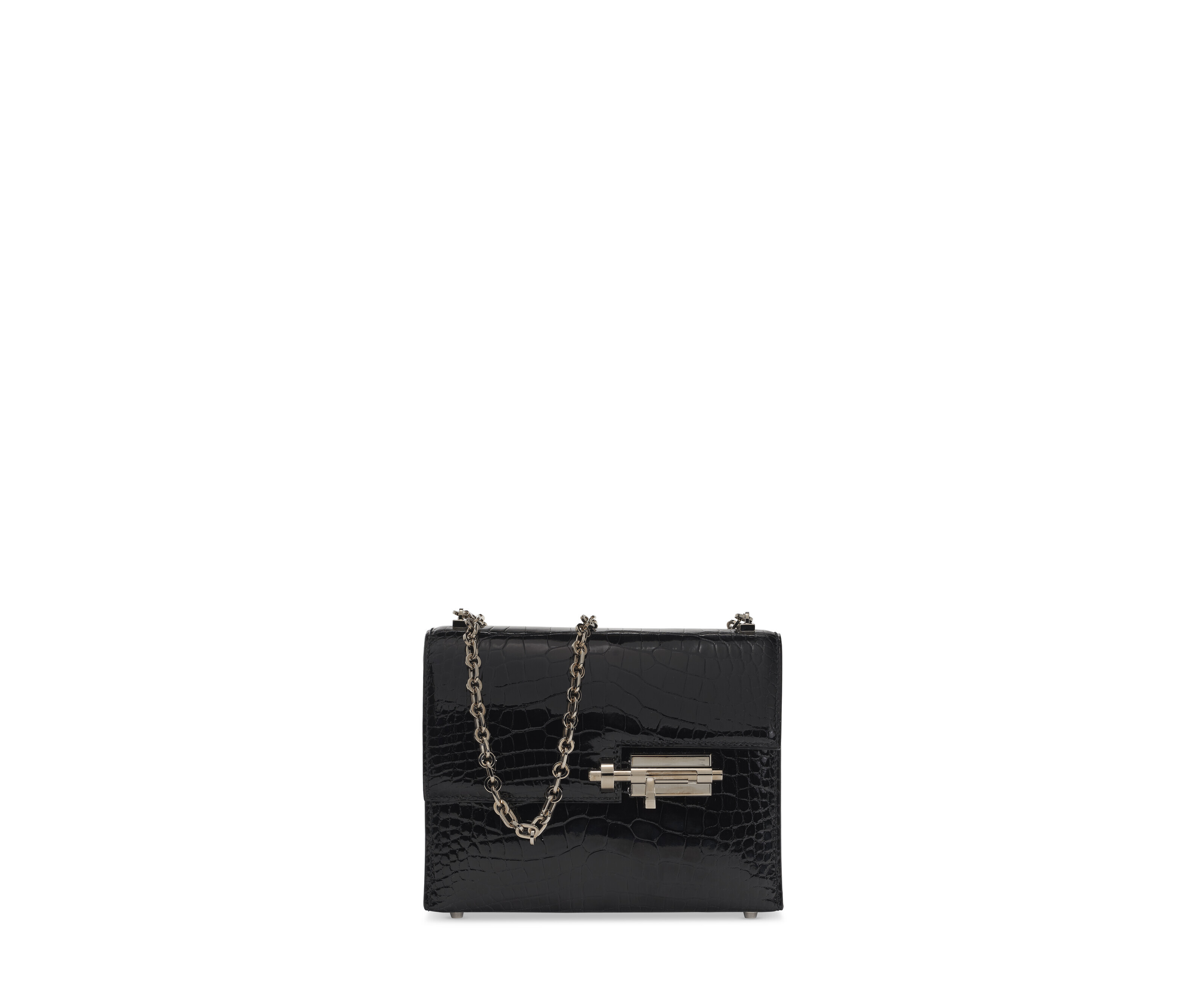 【美品 /Noir × シルバー金具】HERMES Verrou ミニ 17 バッグ 2022_NYR_20965_0200_000(