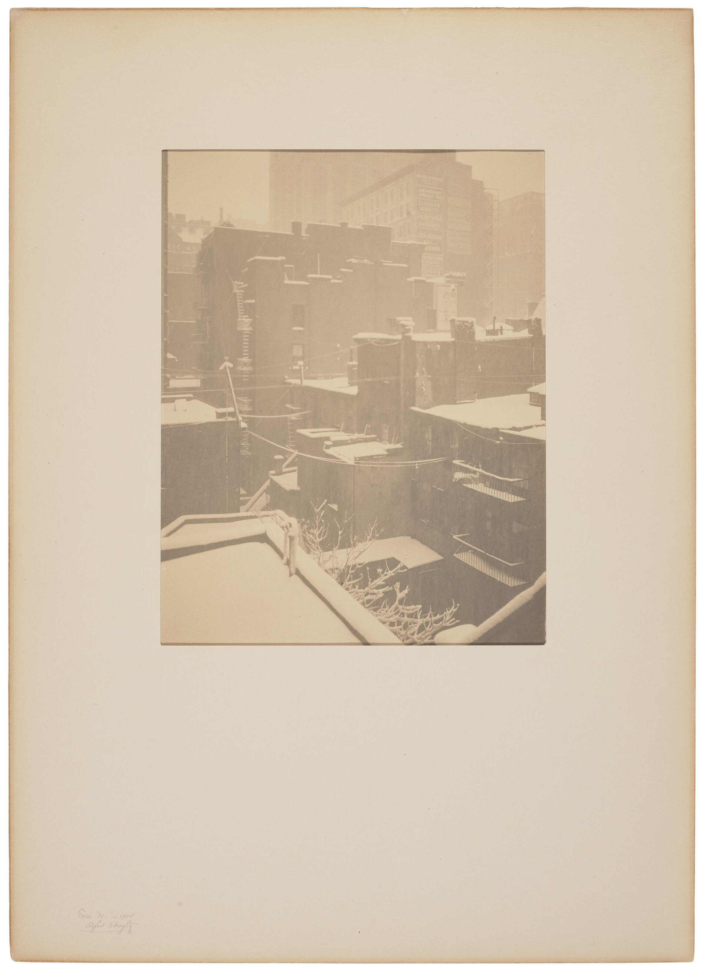 ALFRED STIEGLITZ (1864–1946), From the Back-Window - '291', 1915