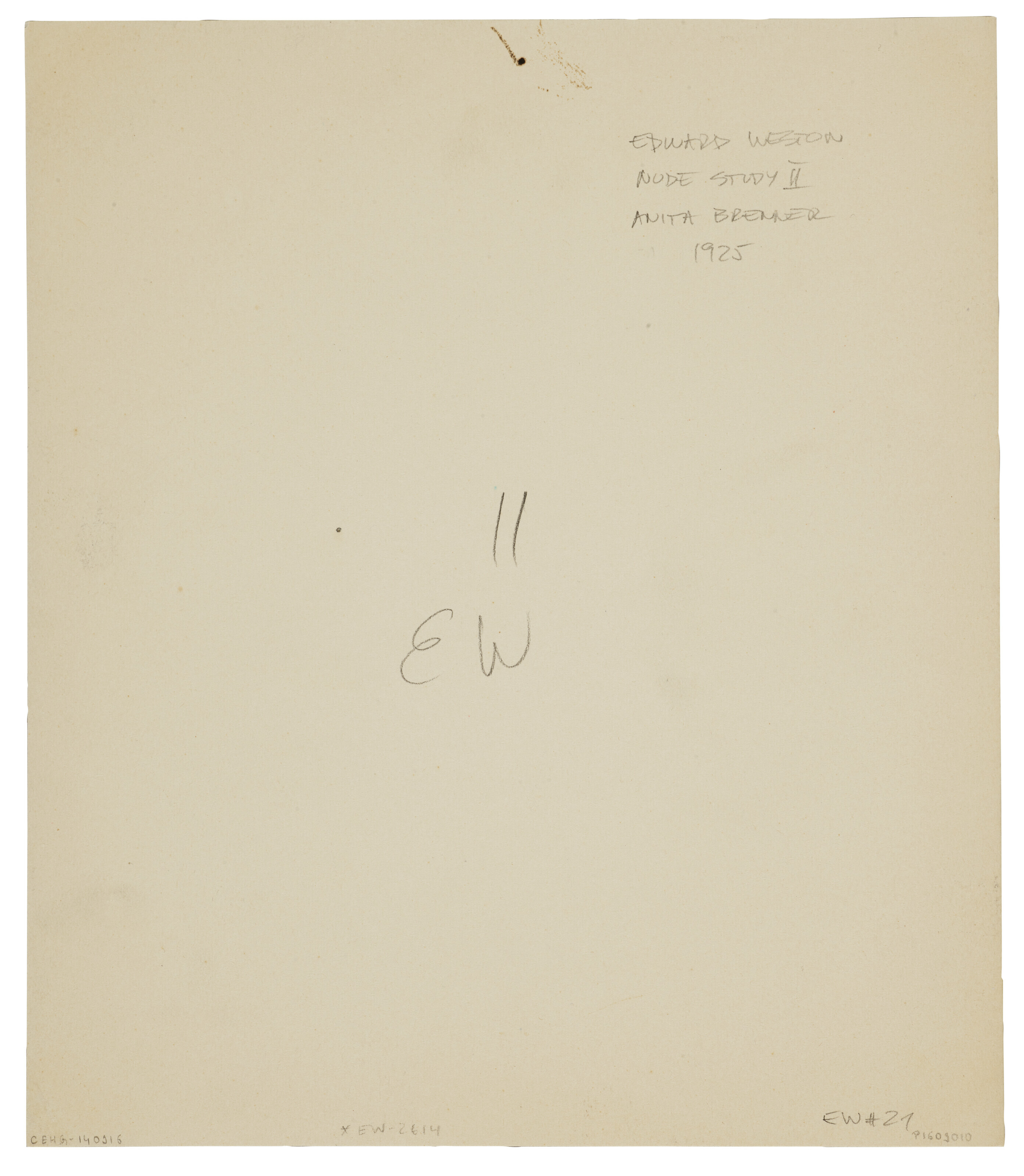 EDWARD WESTON (1886–1958), Anita [nude back], 51N, 1925 | Christie's