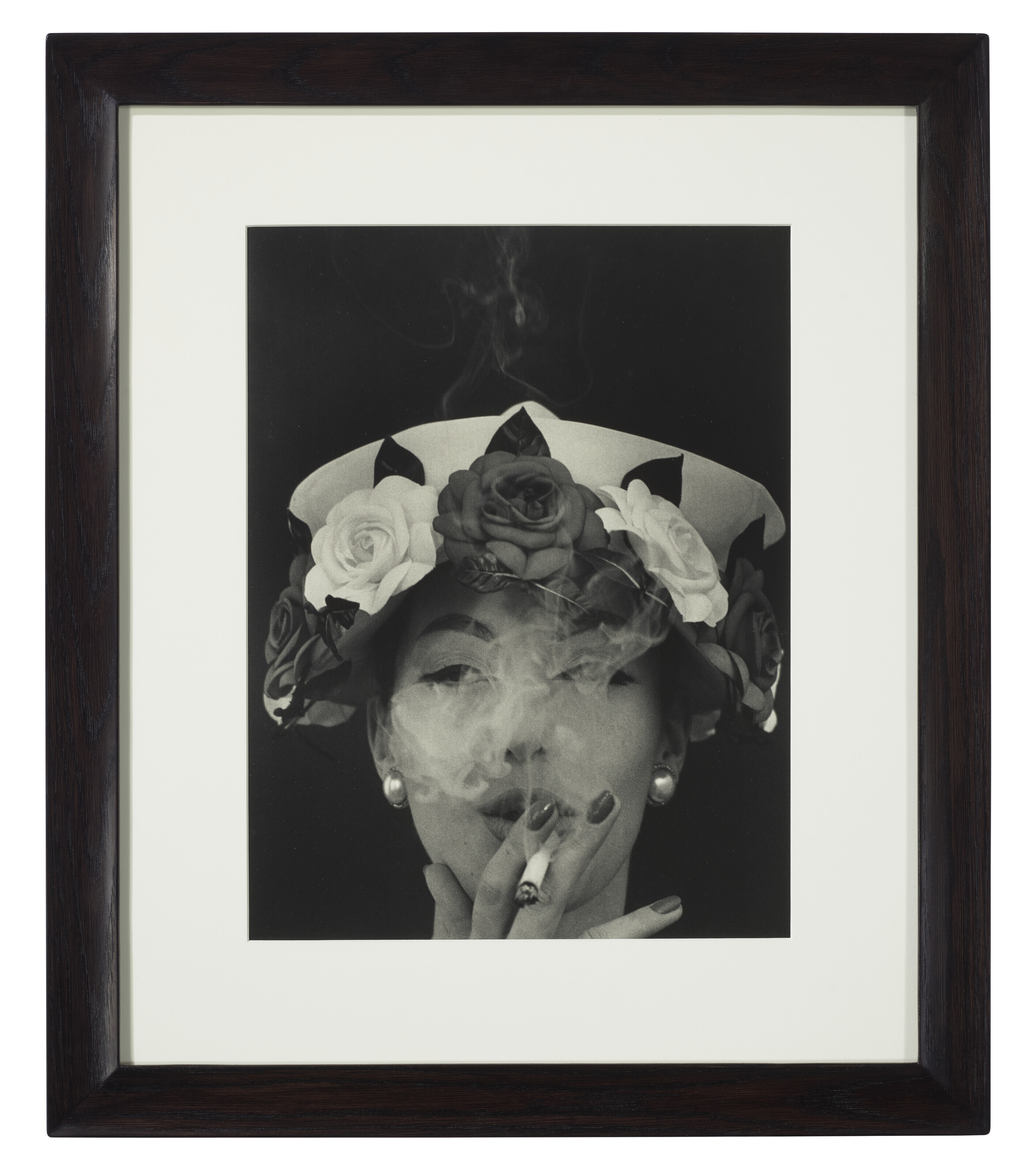 WILLIAM KLEIN (1928-2022), Hat + Five Roses, Vogue, Paris, 1956 